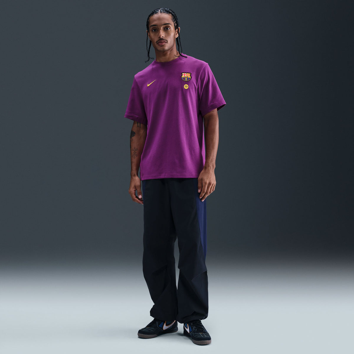 Nike FC Barcelona Primary Home Men&#39;s Dri-FIT Soccer Short-Sleeve Top - HJ6549-595-NIKE by Nike | Available at Niky&#39;s Sports