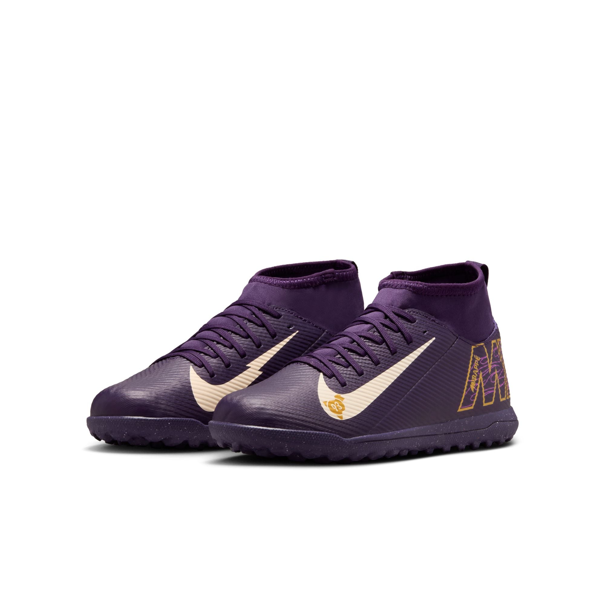 Nike Jr. Mercurial Superfly 10 Club "Kylian Mbappé" Big Kids' TF High-Top Soccer Shoes - HJ6933-500-NIKE by Nike | Available at Niky's Sports