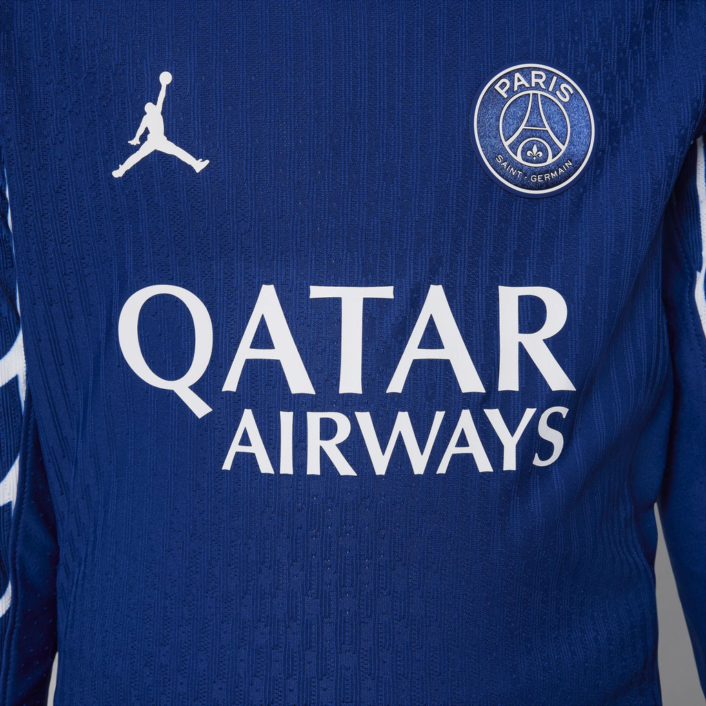 Jordan Paris Saint-Germain 2024/25 Match Fourth Big Kids' Dri-FIT ADV Soccer Authentic Long-Sleeve Jersey - HJ7333-494-NIKE by Nike | Available at Niky's Sports