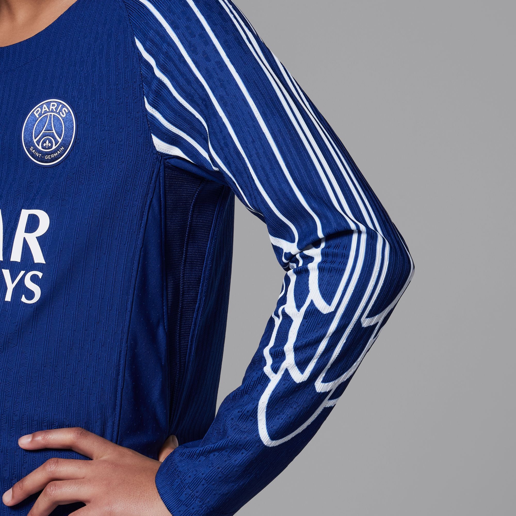 Jordan Paris Saint-Germain 2024/25 Match Fourth Big Kids' Dri-FIT ADV Soccer Authentic Long-Sleeve Jersey - HJ7333-494-NIKE by Nike | Available at Niky's Sports