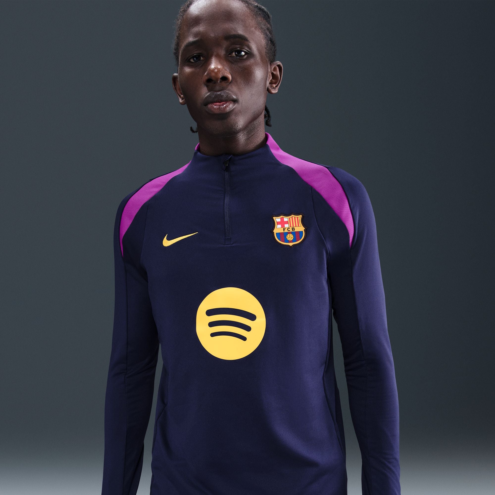 BARCELONA 2015 2016 FOOTBALL SOCCER TRACK JACKET sz L NIKE