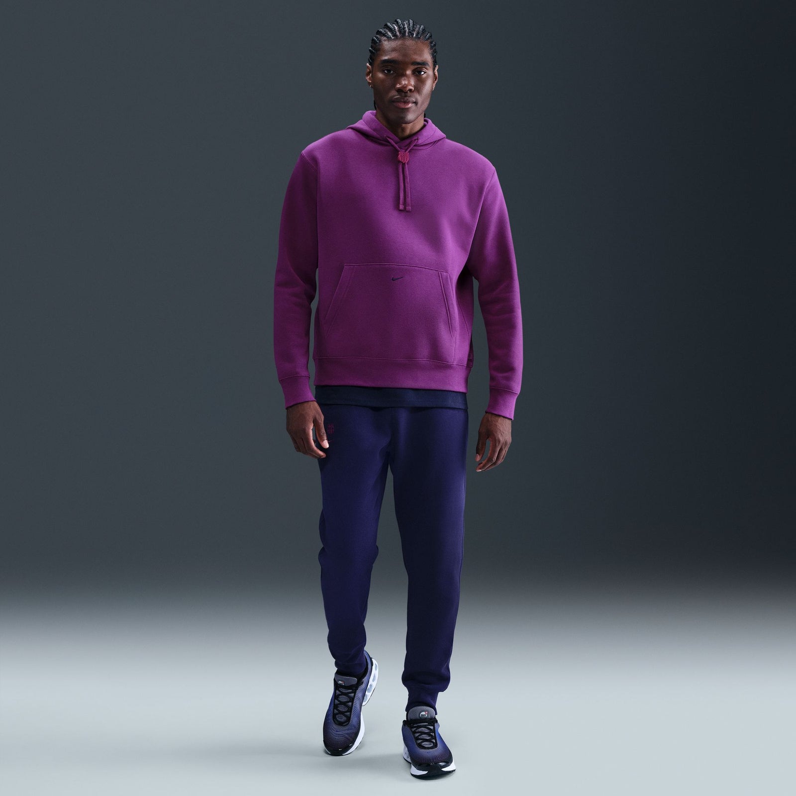 Nike FC Barcelona Club Men's Soccer Pullover Hoodie - HM2859-595-NIKE by Nike | Available at Niky's Sports