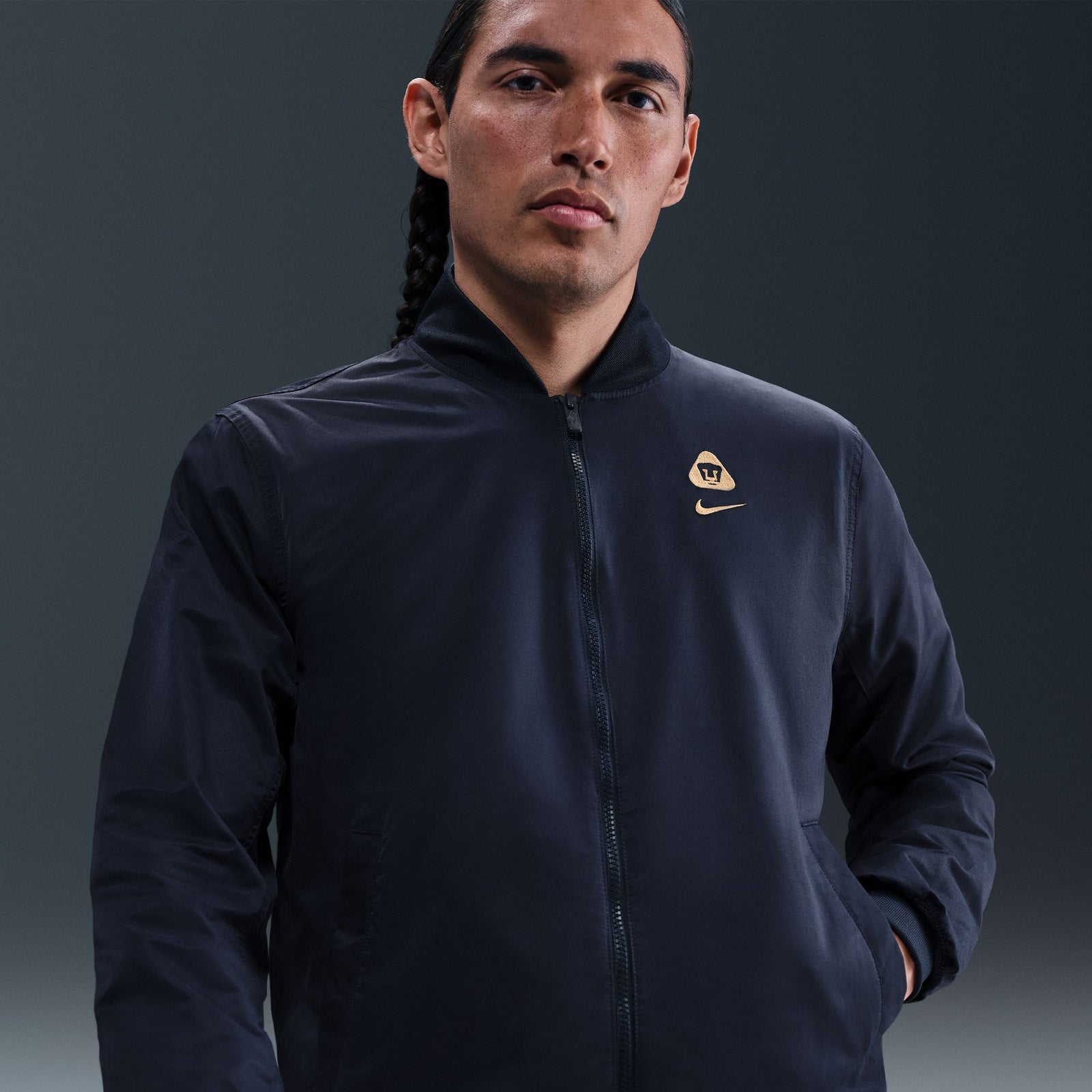 Nike Pumas UNAM Club Bomber Jacket - HM3098-451-NIKE by Nike | Available at Niky's Sports