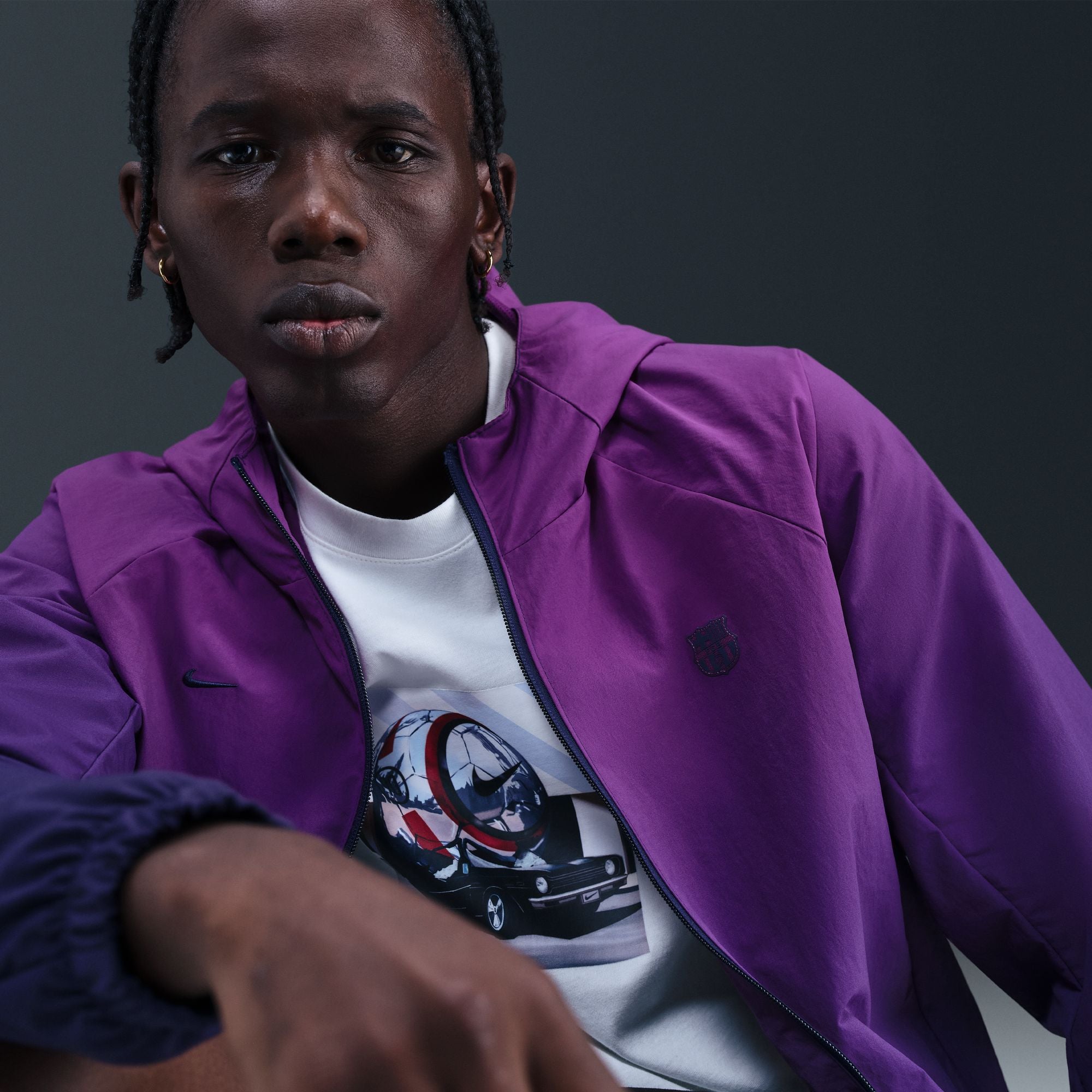 Nike FC Barcelona AWF Woven Jacket - HM3120-594-NIKE by Nike | Available at Niky's Sports
