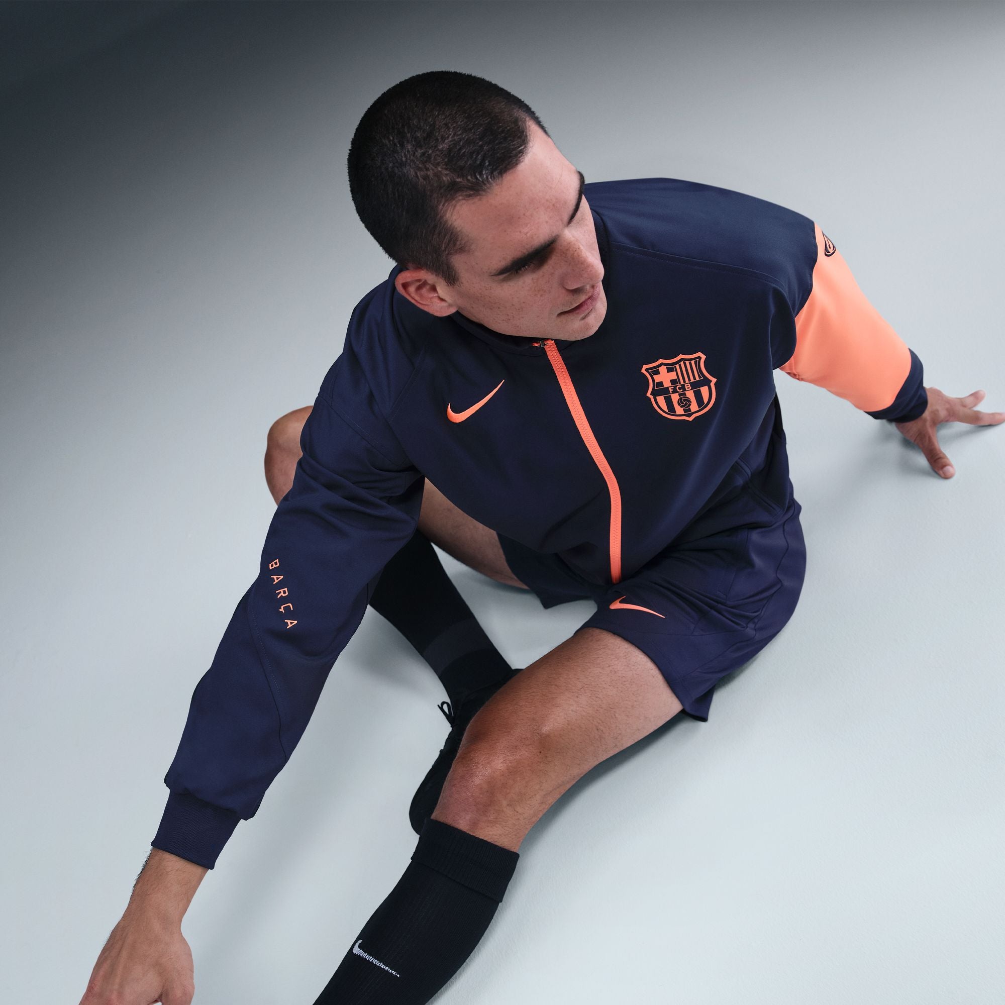 Nike FC Barcelona Strike Third Men's Dri-FIT Total 90 Soccer Anthem Jacket - HM3334-410-NIKE by Nike | Available at Niky's Sports