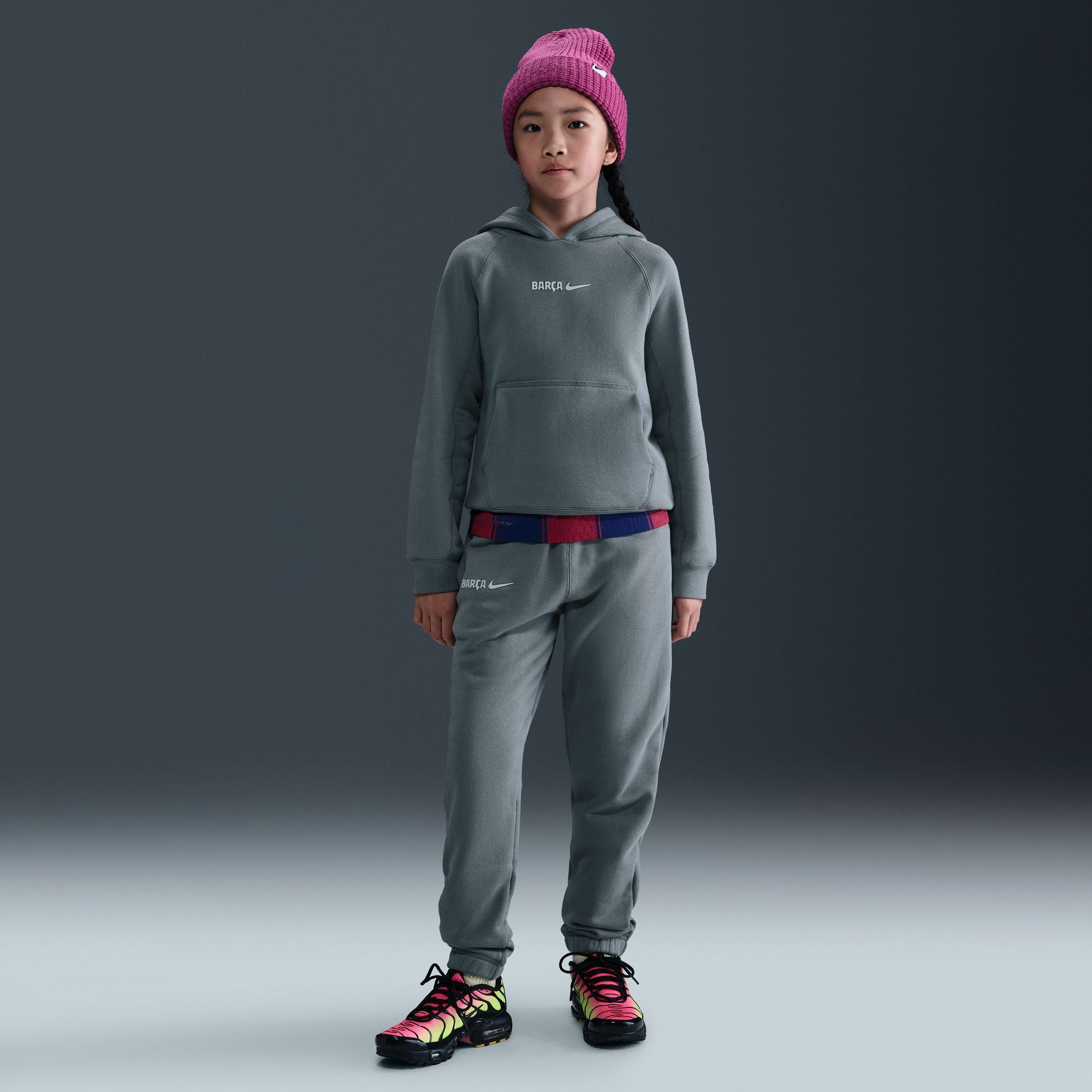 Nike FC Barcelona Air Big Kids' Soccer Pullover Hoodie