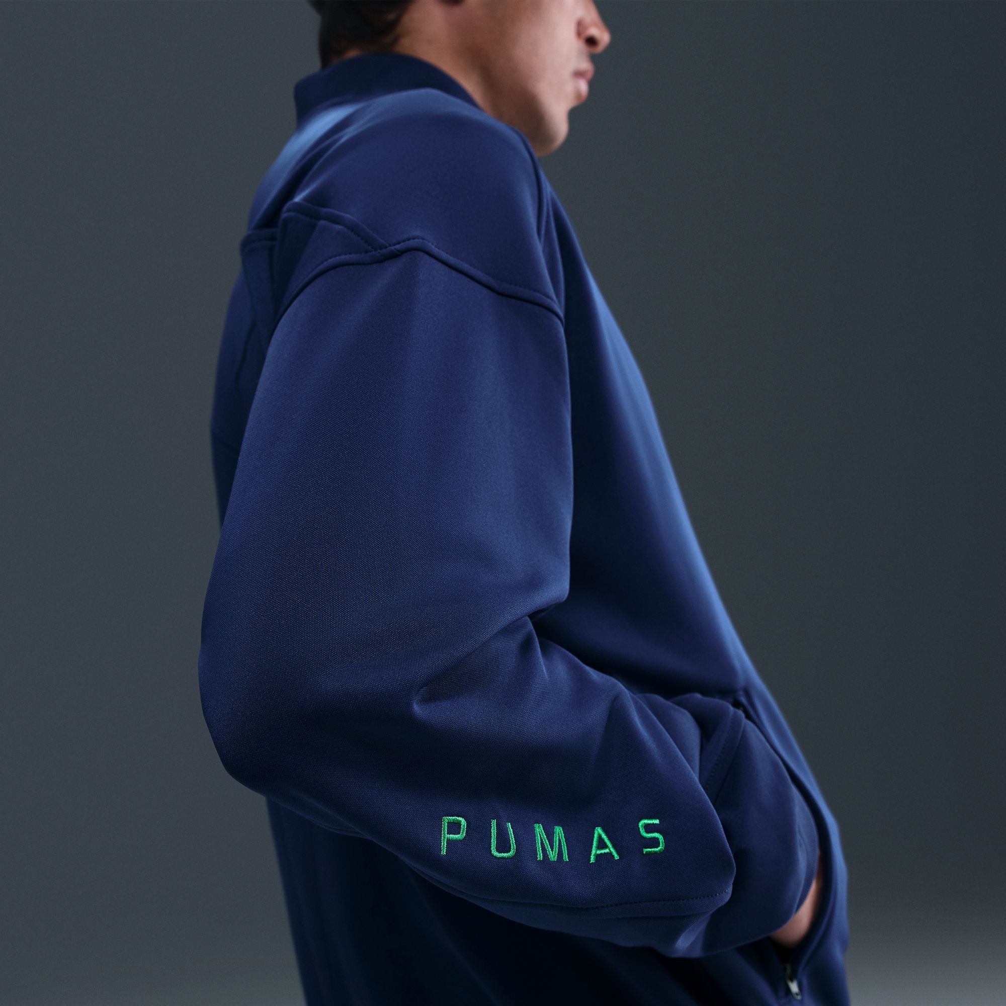 Nike Pumas UNAM Academy Pro Third Men's Dri-FIT Total 90 Soccer Anthem Jacket - HM3770-492-NIKE by Nike | Available at Niky's Sports