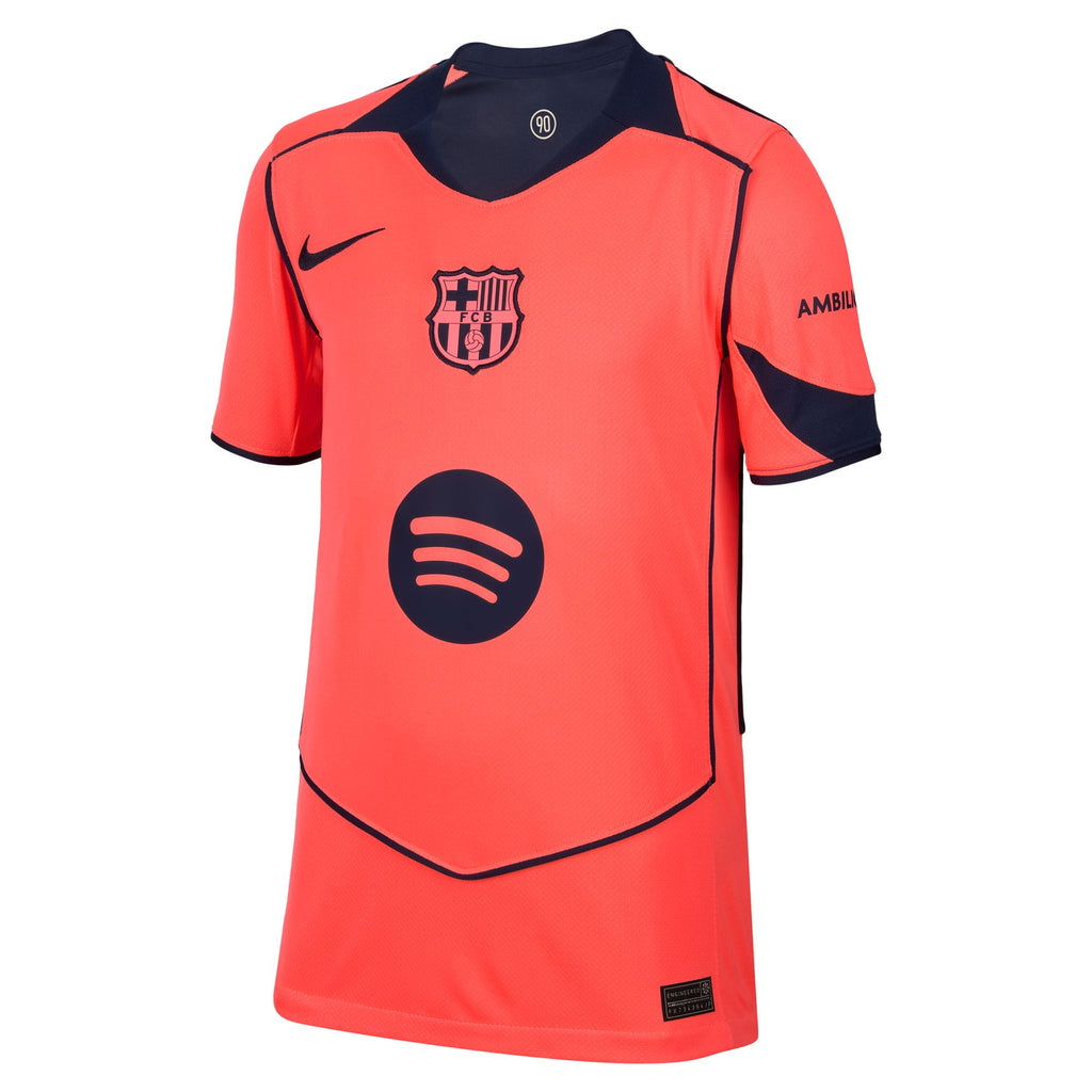 Nike FC Barcelona 2025/26 Stadium Third Big Kids' Dri-FIT Total 90 Soccer Replica Jersey - HM4122-855-NIKE by Nike | Available at Niky's Sports