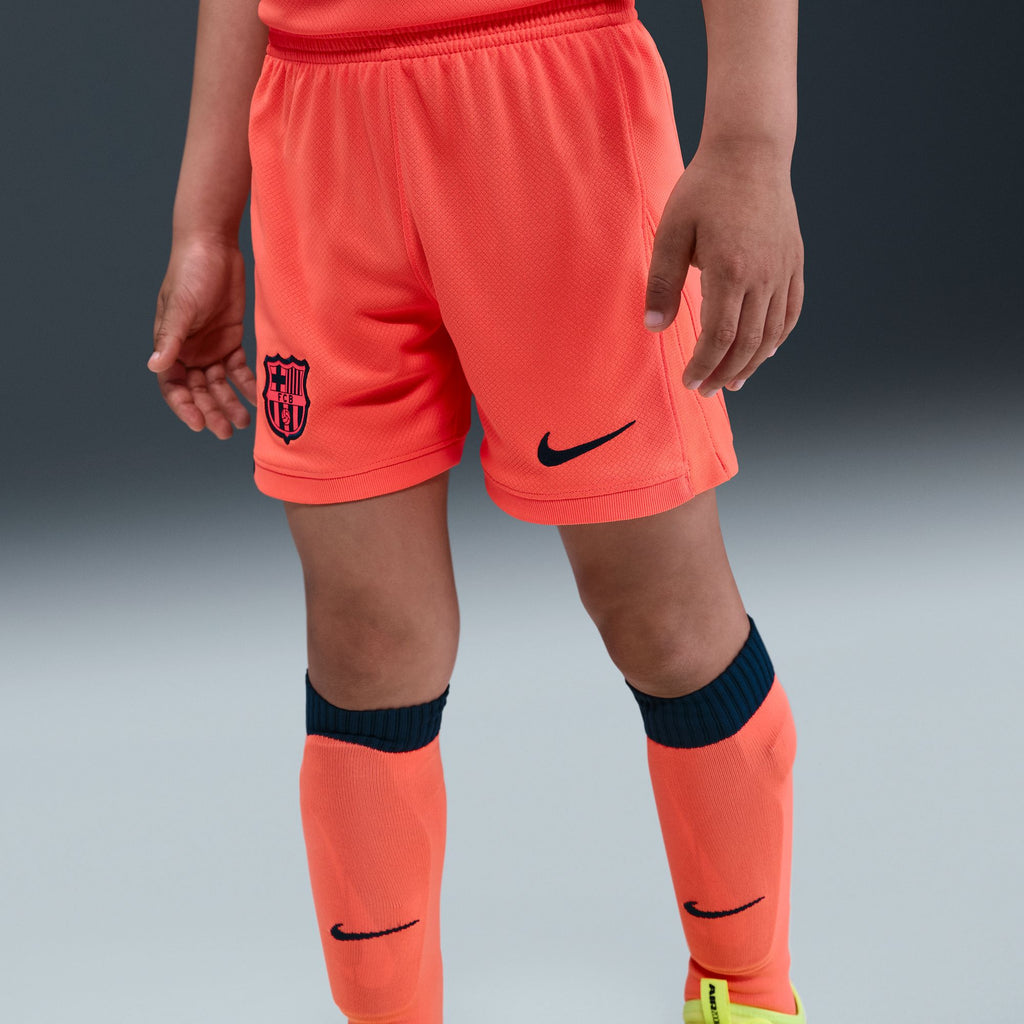 Nike FC Barcelona 2025/26 Stadium Third Little Kids' Dri-FIT Total 90 Soccer 3-Piece Kit - HM4134-855-NIKE by Nike | Available at Niky's Sports