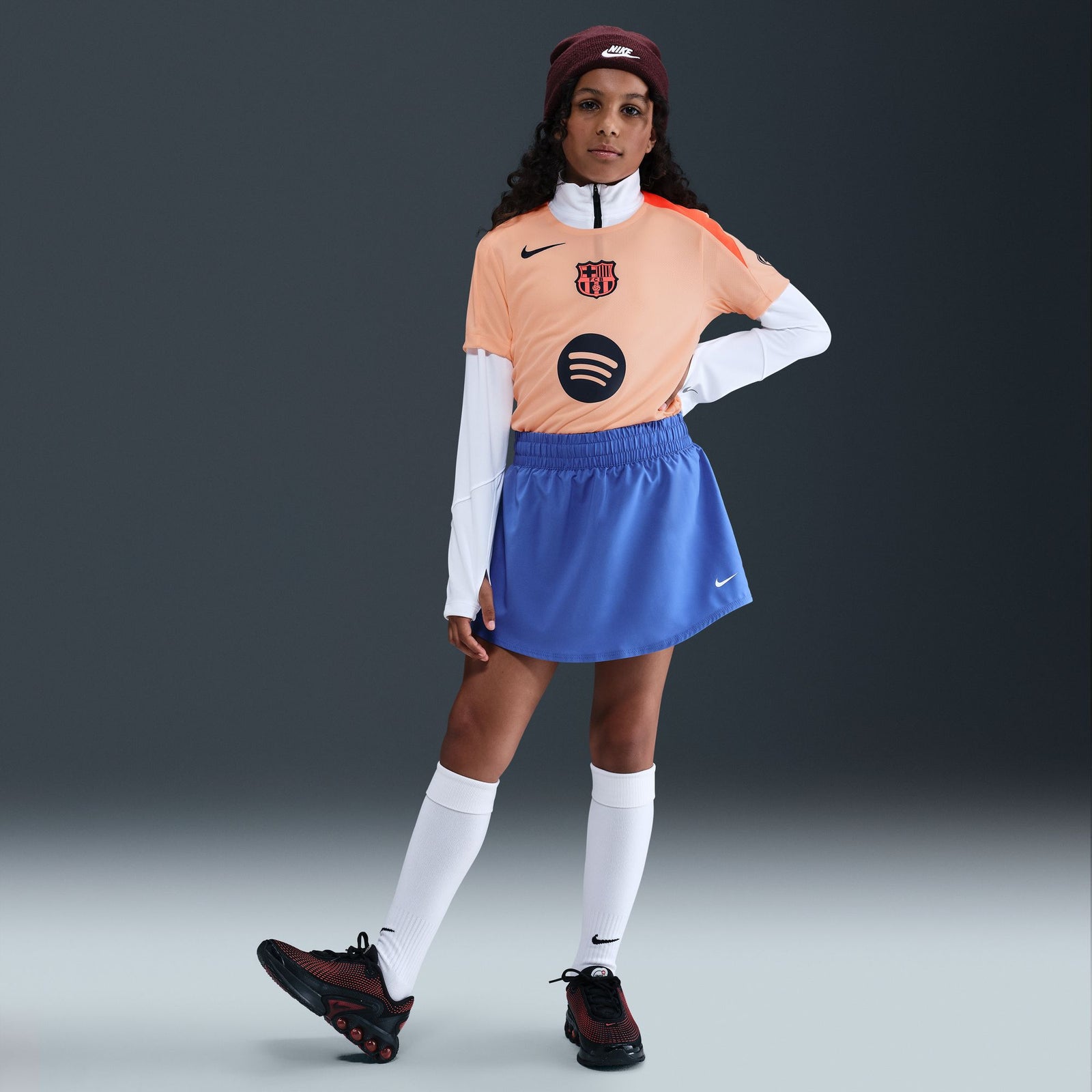 Nike FC Barcelona Strike Third Big Kids' Dri-FIT Total 90 Soccer Knit Top - HM4443-808-NIKE by Nike | Available at Niky's Sports