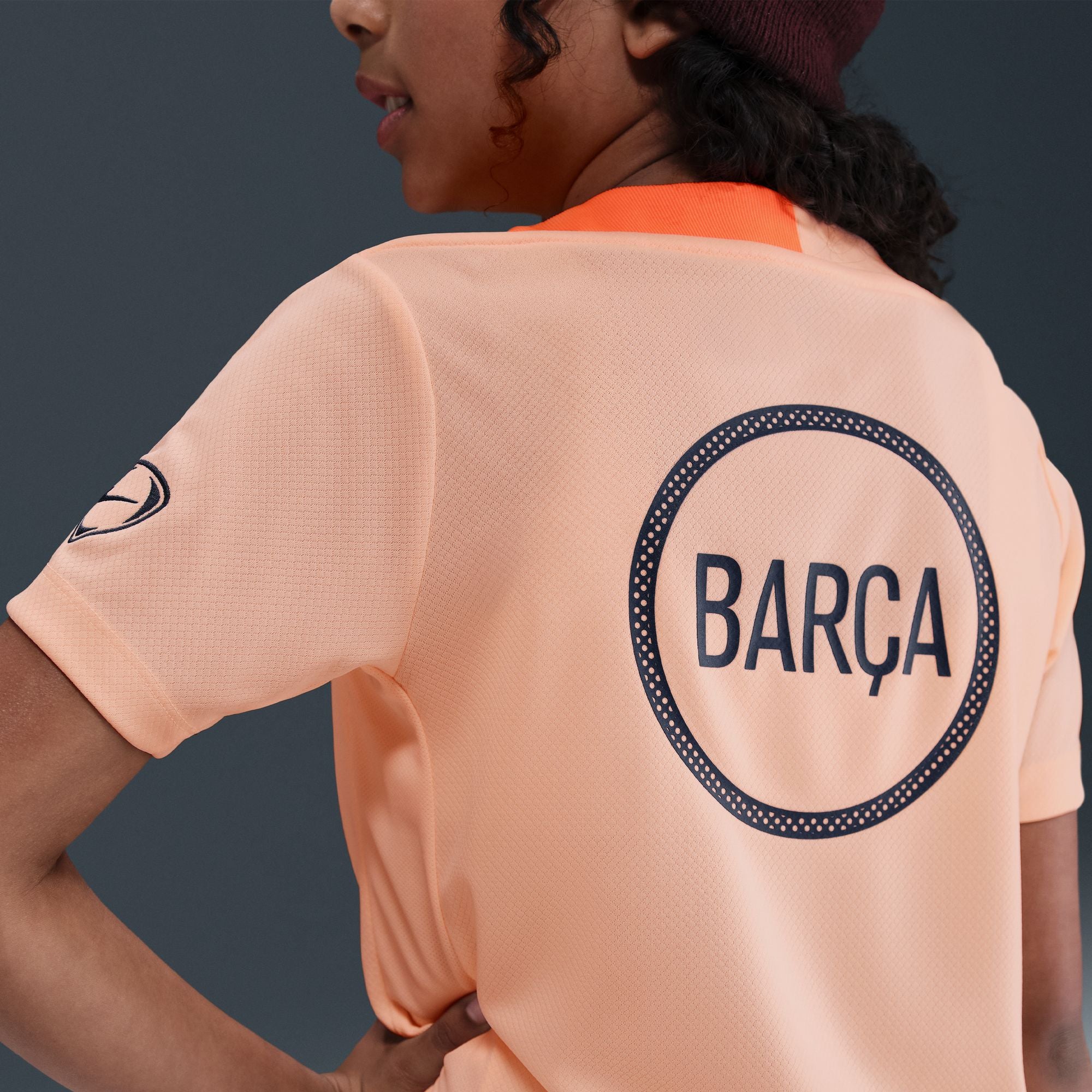 Nike FC Barcelona Strike Third Big Kids' Dri-FIT Total 90 Soccer Knit