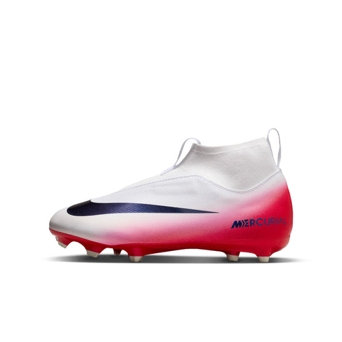 Nike Jr. Mercurial Superfly 10 Academy LV8 Big Kids' Multi-Ground High-Top Soccer Cleats - HM8956-600-NIKE by Nike | Available at Niky's Sports