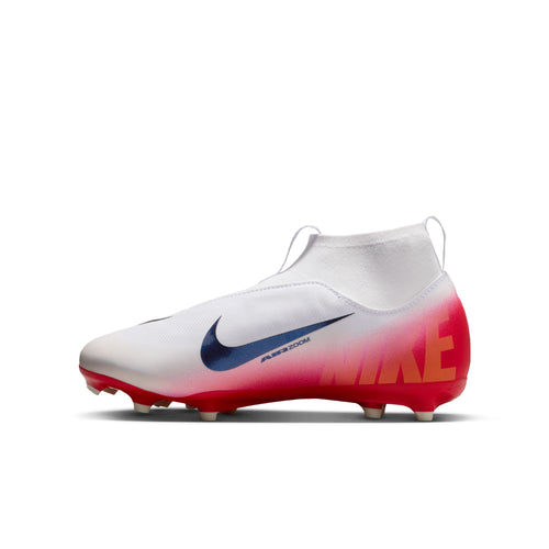 Nike Jr. Mercurial Superfly 10 Academy LV8 Big Kids' Multi-Ground High-Top Soccer Cleats - HM8956-600-NIKE by Nike | Available at Niky's Sports