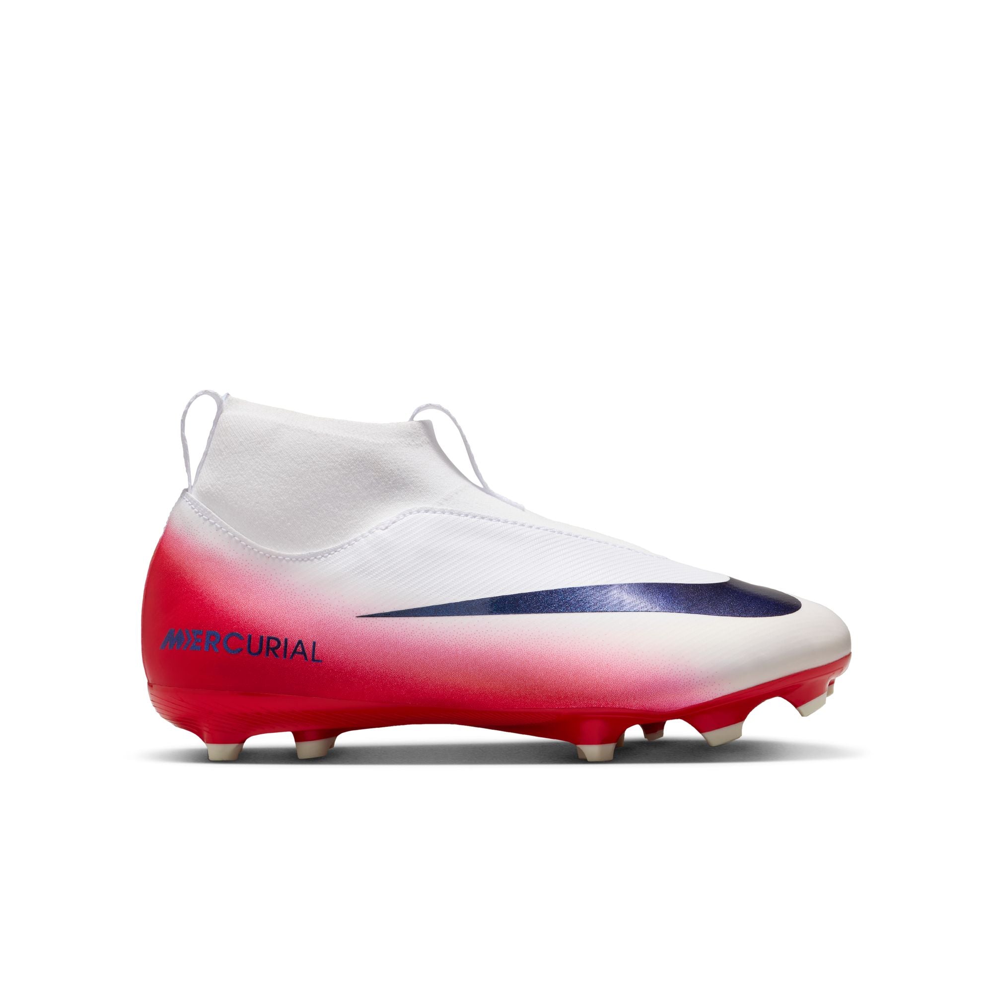 Nike Jr. Mercurial Superfly 10 Academy LV8 Big Kids' Multi-Ground High-Top Soccer Cleats - HM8956-600-NIKE by Nike | Available at Niky's Sports