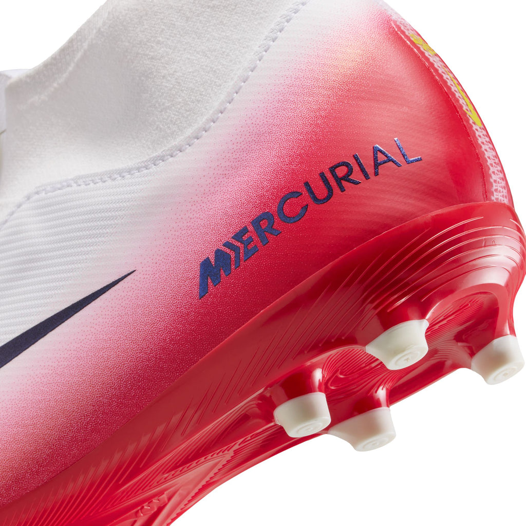 Nike Jr. Mercurial Superfly 10 Academy LV8 Big Kids' Multi-Ground High-Top Soccer Cleats - HM8956-600-NIKE by Nike | Available at Niky's Sports
