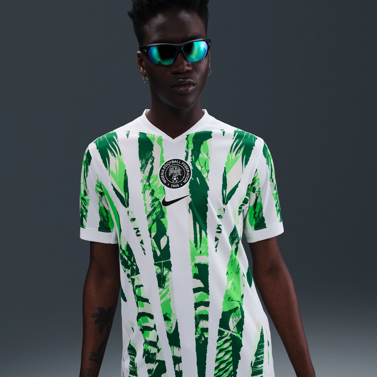 Nigeria 2025 Stadium Away (Women's Team) Men's Nike Dri-FIT Soccer Replica Jersey - HM9660-100-NIKE by Nike | Available at Niky's Sports