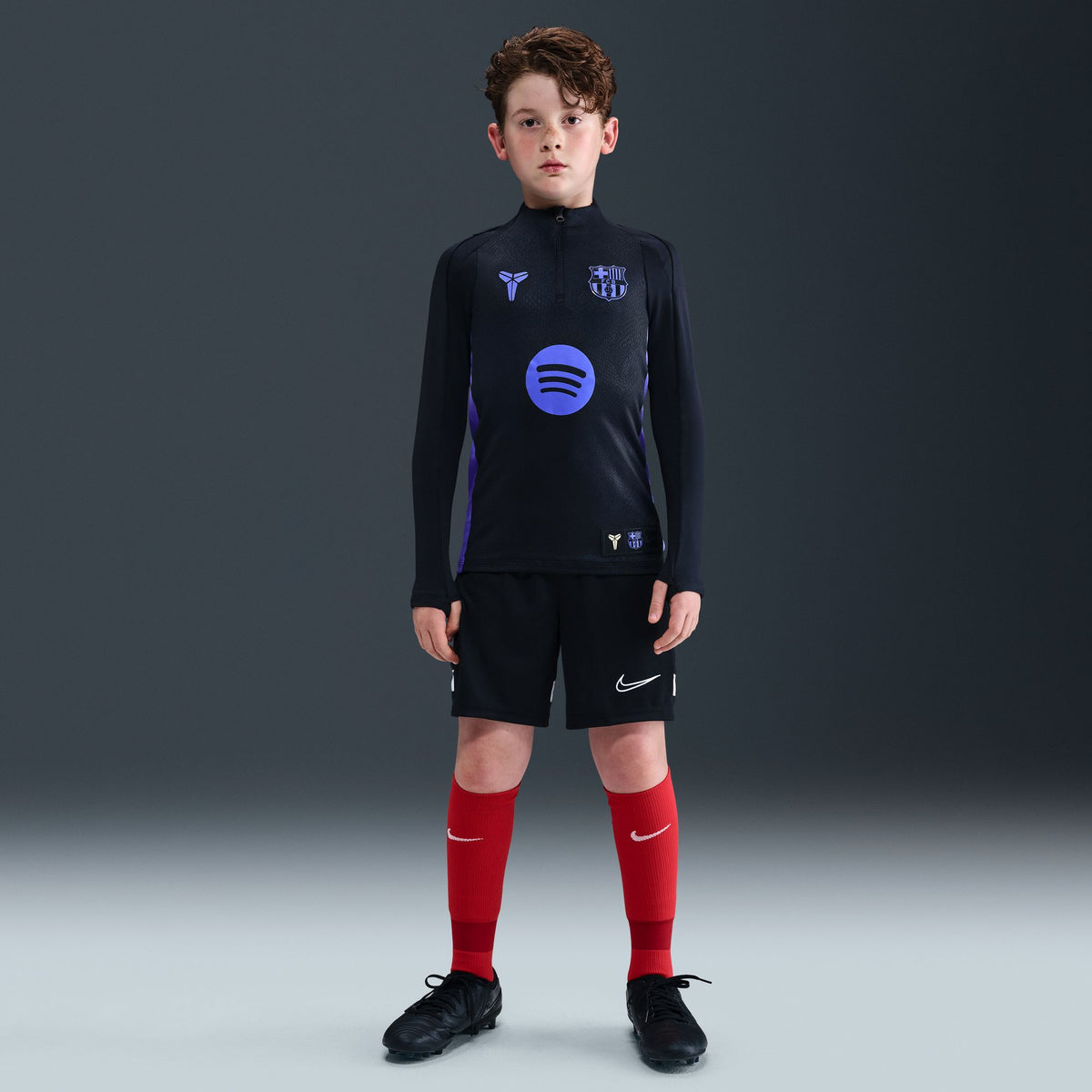 Nike Kobe Bryant FC Barcelona Strike Away Big Kids&#39; Dri-FIT Soccer Pre-Match Drill Top - HQ0580-011-NIKE by Nike | Available at Niky&#39;s Sports
