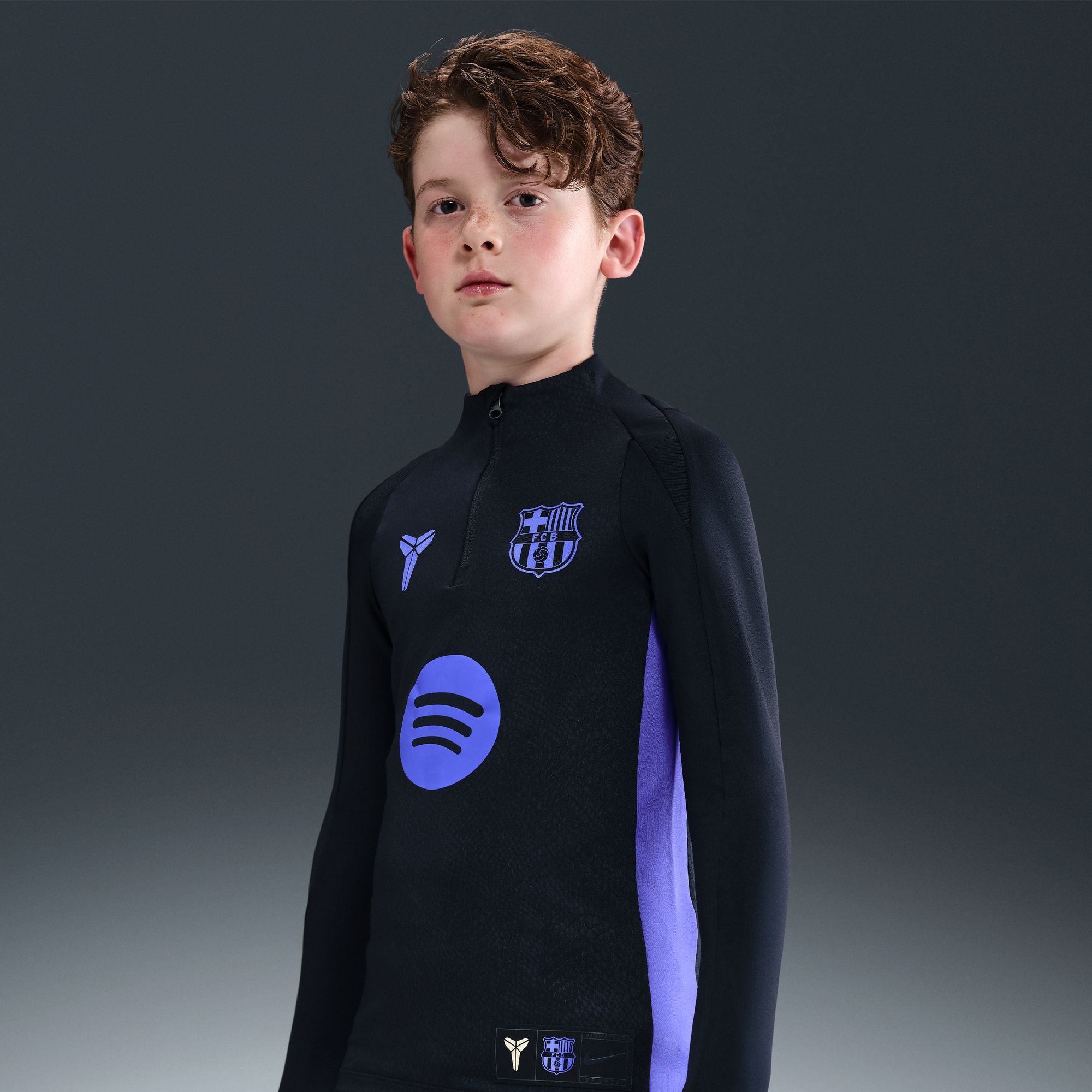 Nike Kobe Bryant FC Barcelona Strike Away Big Kids' Dri-FIT Soccer Pre-Match Drill Top - HQ0580-011-NIKE by Nike | Available at Niky's Sports