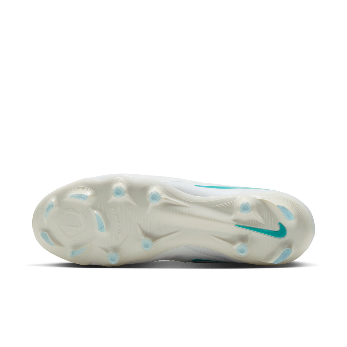 Nike Phantom 6 High Pro FG soccer cleats in White/Dusty Cactus, firm-ground outsole — HQ2311-100