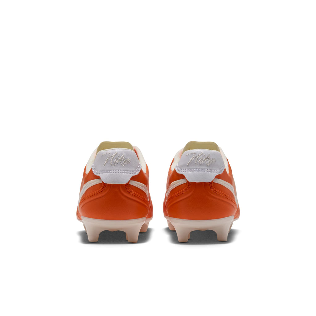 Nike Tiempo Ligera Pro Firm-Ground Low-Top Soccer Cleats – Safety Orange / White - HQ3158-800-NIKE by Nike | Available at Niky's Sports