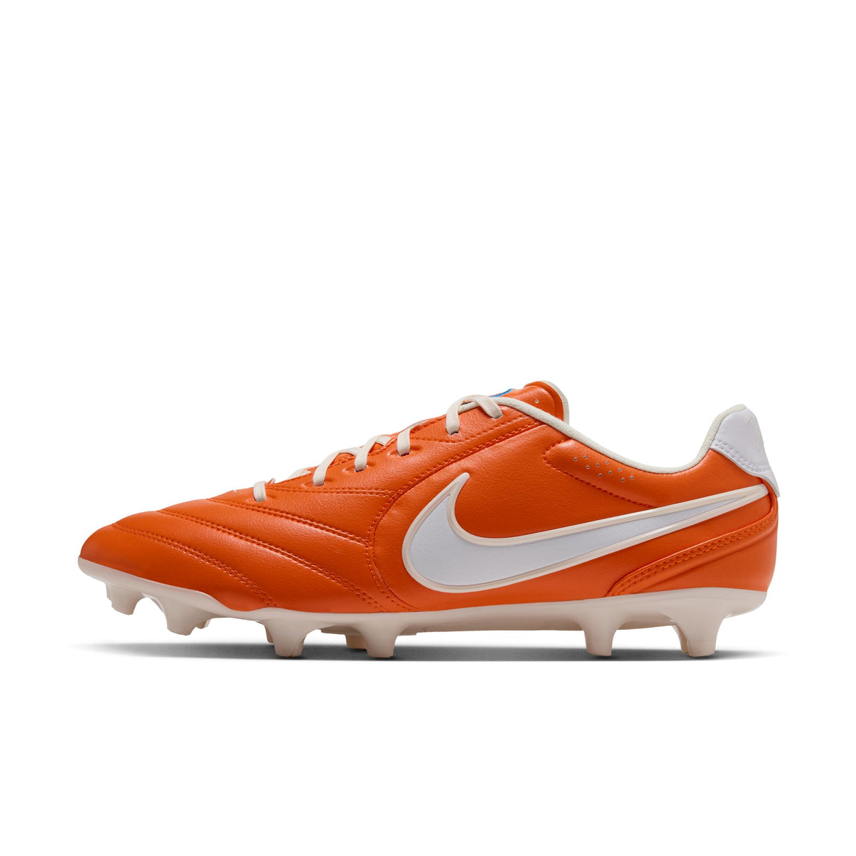 Nike Tiempo Ligera Pro Firm-Ground Low-Top Soccer Cleats – Safety Orange / White - HQ3158-800-NIKE by Nike | Available at Niky's Sports