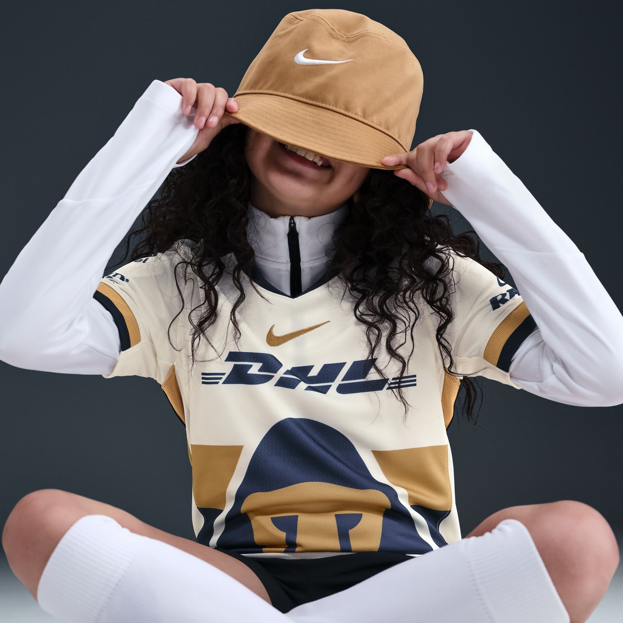 Nike Pumas UNAM 2025/26 Stadium Home Big Kids' Dri-FIT Soccer Replica Jersey - HQ6636-133-NIKE by Nike | Available at Niky's Sports