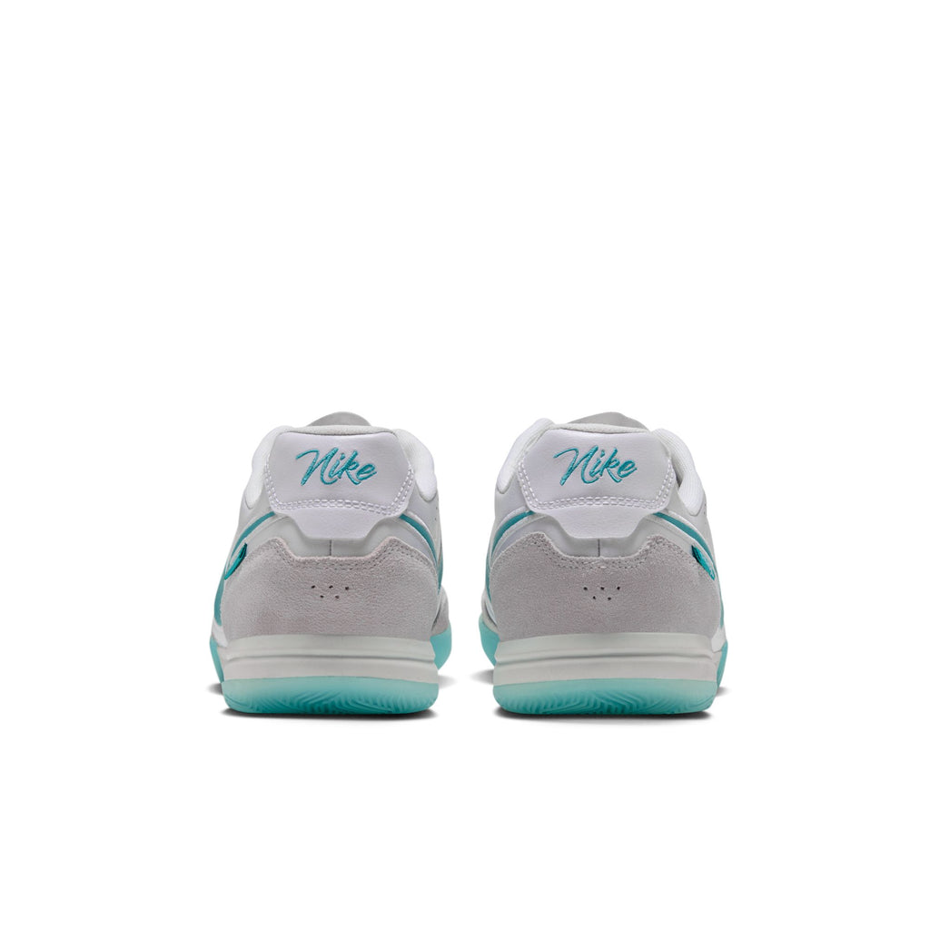 Nike Tiempo Streetgato Indoor Soccer Shoes – White / Dusty Cactus, heel view — HQ7017-100