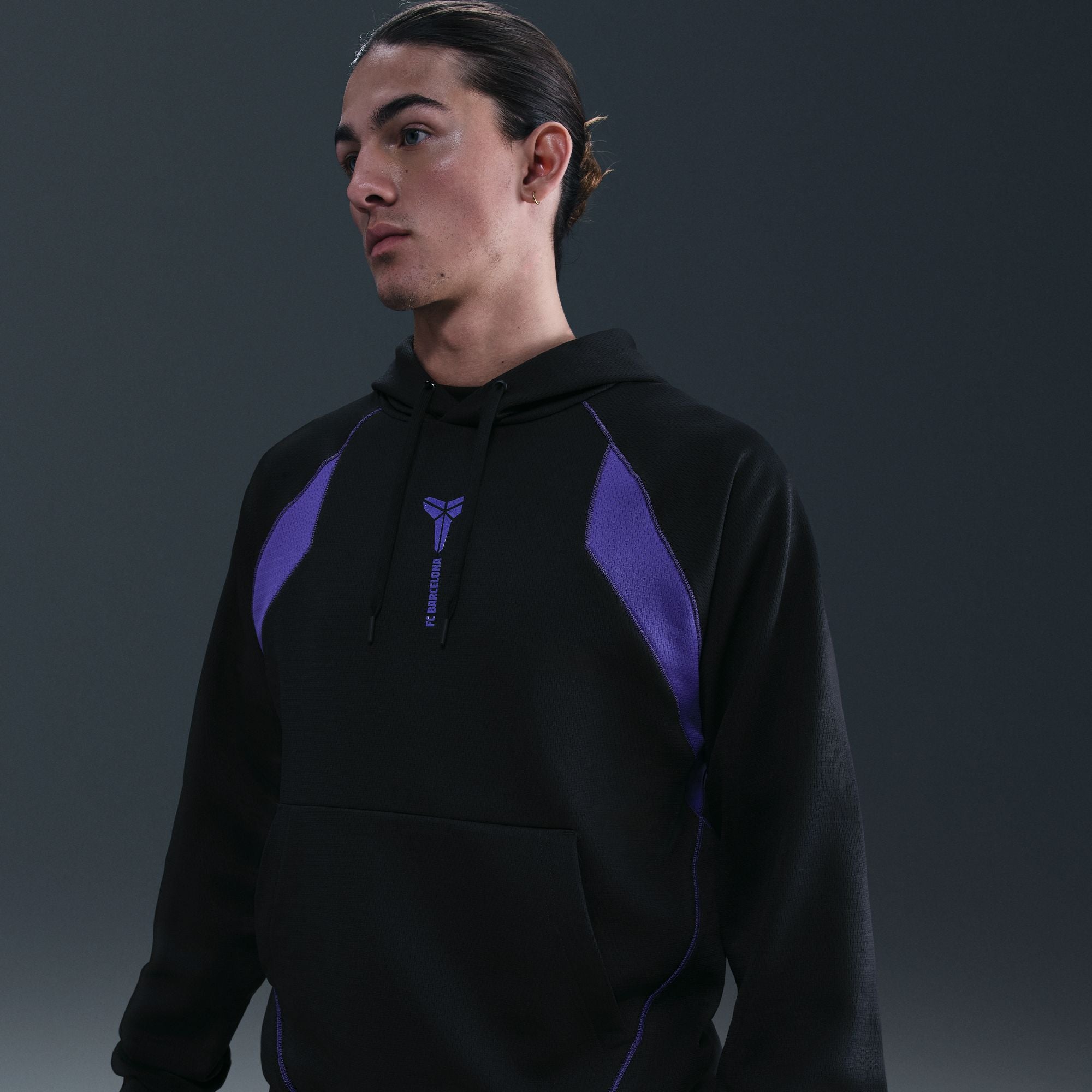 Nike FC Barcelona Away Kobe Therma-FIT Soccer Pullover Hoodie