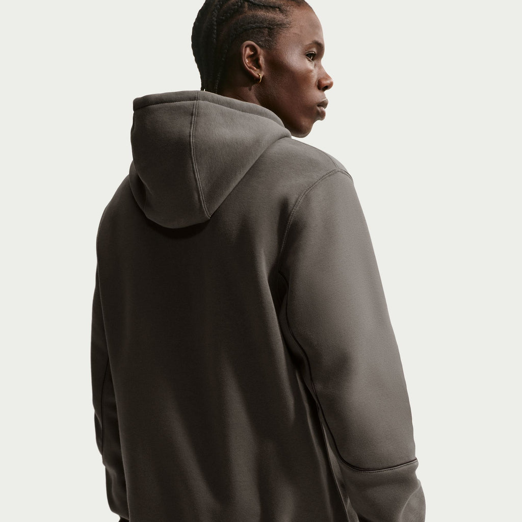 Nike Club Total 90 Men's Soccer Pullover Hoodie - Ironstone - back hoodie detail
