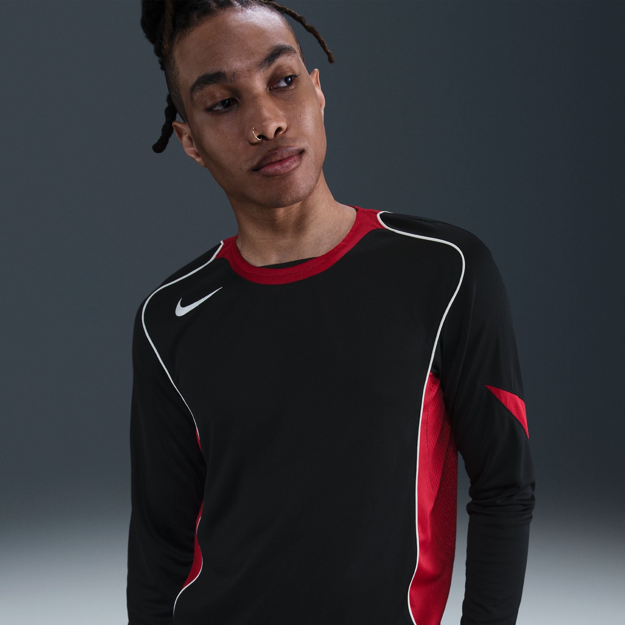 Nike Total 90 Men's Dri-FIT Long-Sleeve Soccer Top - HV3512-010-NIKE by Nike | Available at Niky's Sports
