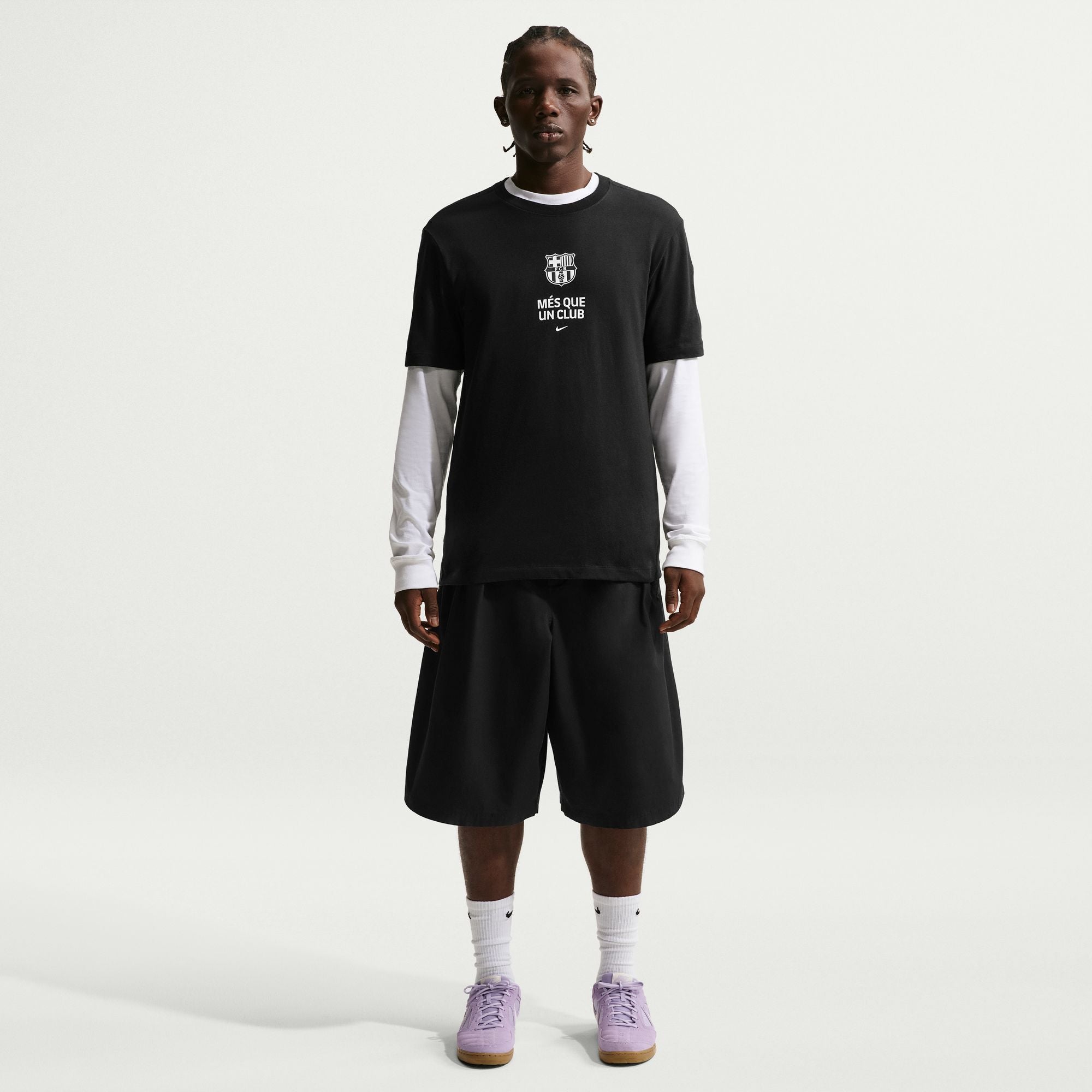 Nike FC Barcelona Club Men's Nike Soccer T-shirt - IB4075-010-NIKE by Nike | Available at Niky's Sports