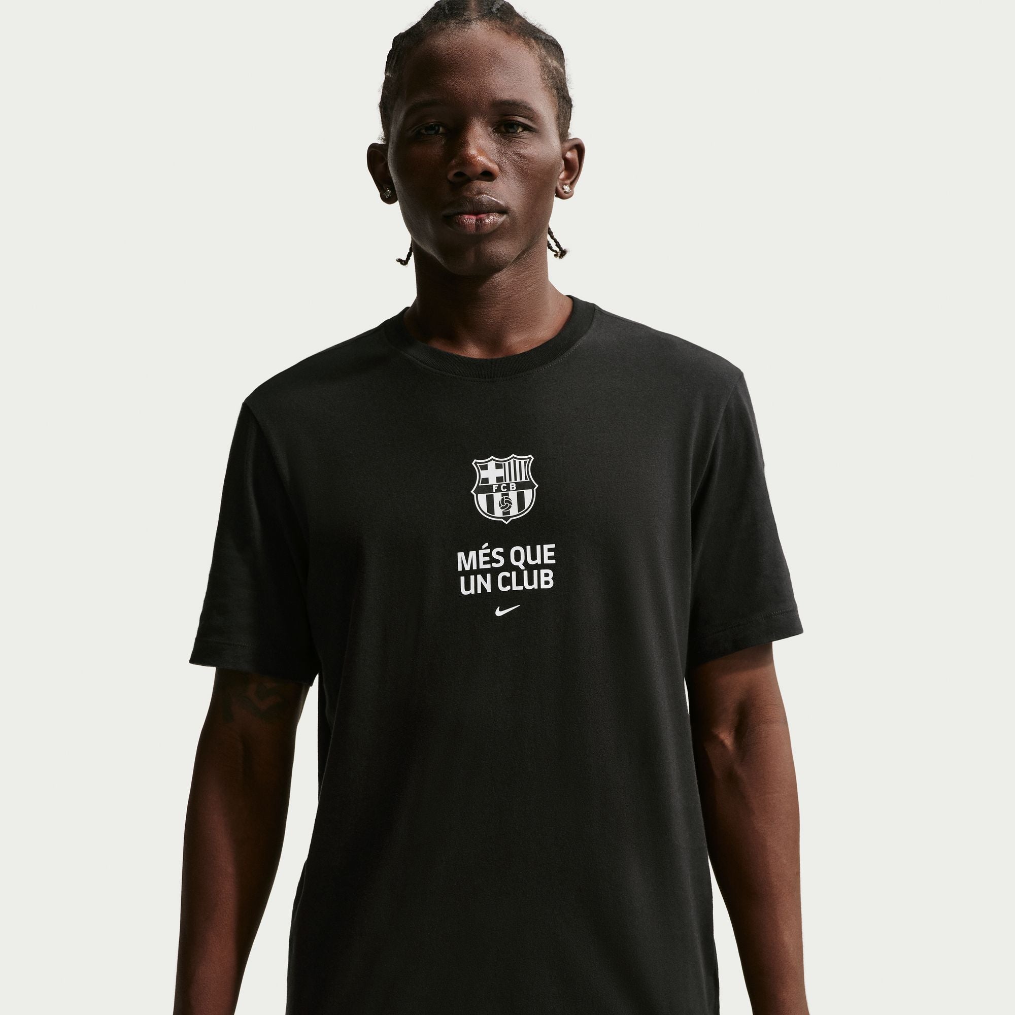 Nike FC Barcelona Club Men's Nike Soccer T-shirt - IB4075-010-NIKE by Nike | Available at Niky's Sports