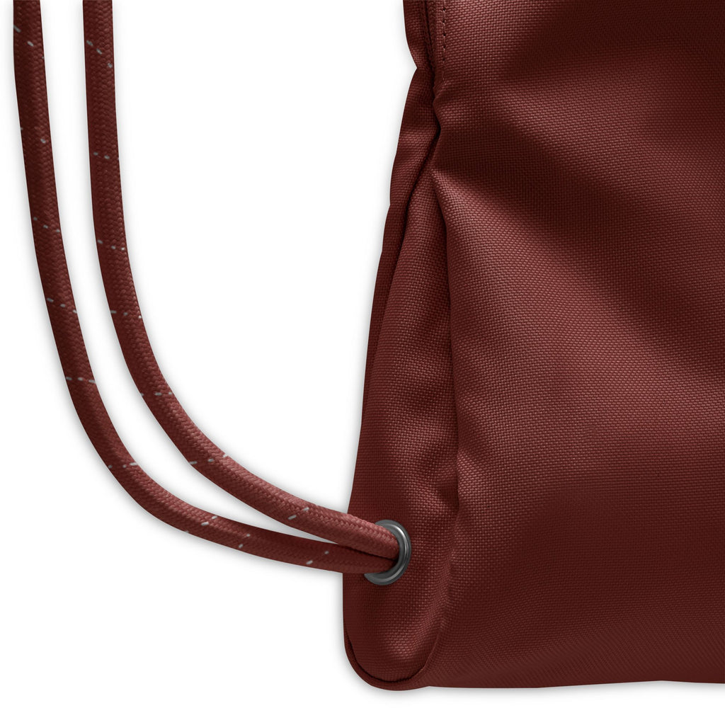 Nike Heritage 2.0 Drawstring Bag (12L), Mystic Dates/White, strap detail — IB4356-658