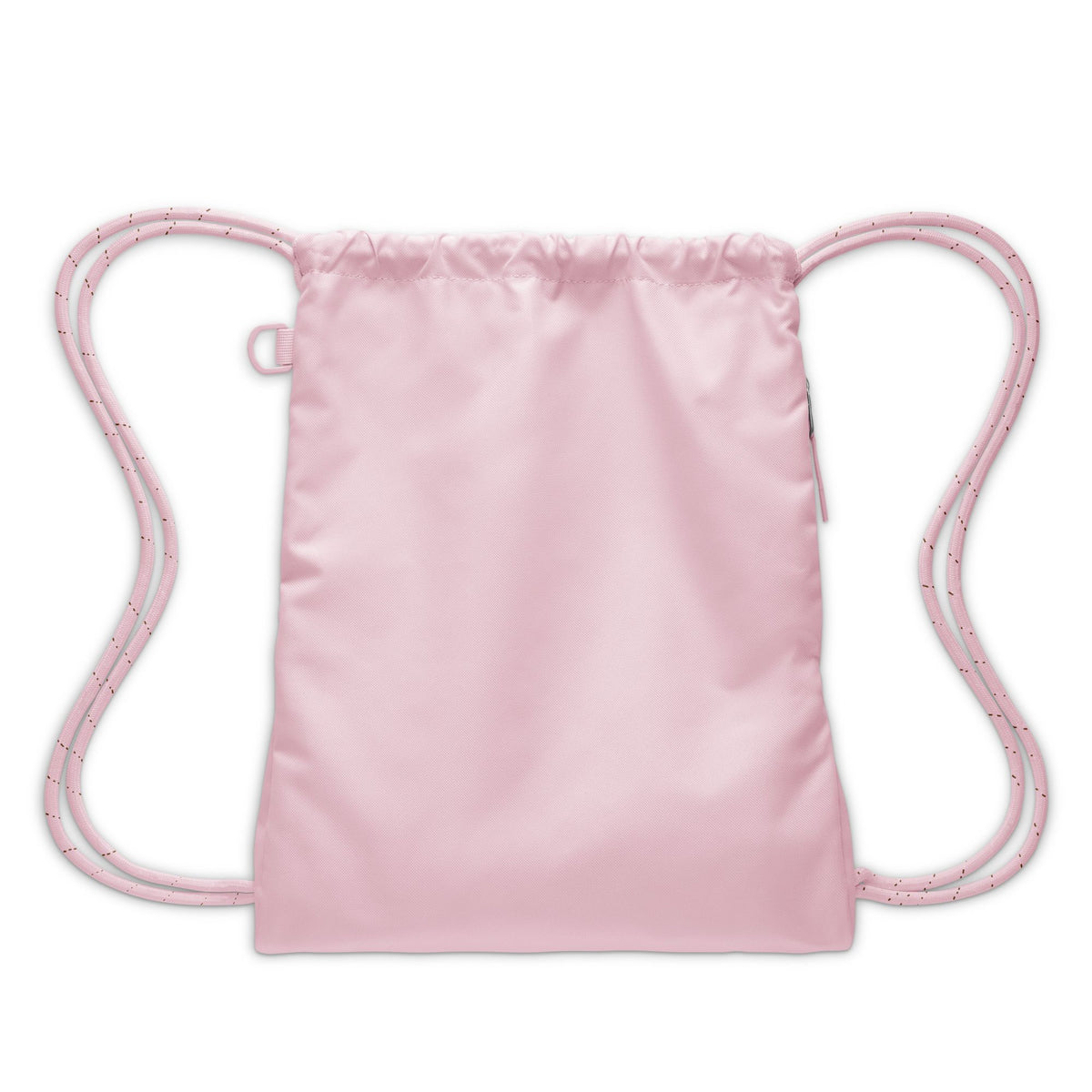 Nike Heritage 2.0 Drawstring Bag (12L), Pink Foam/Ale Brown, back view — IB4356-663