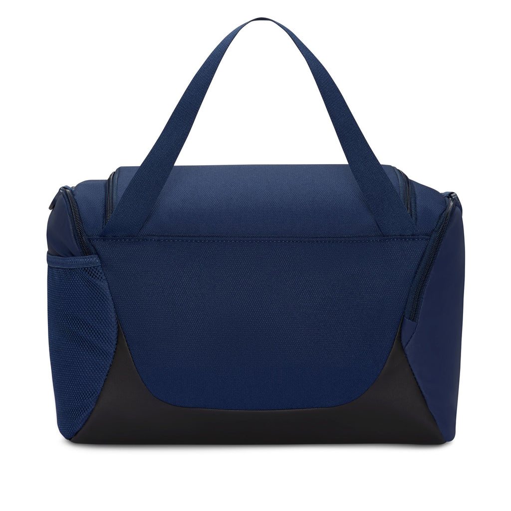 Nike Brasilia extra small 24L duffel bag in Midnight Navy, back view