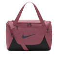 Nike Brasilia extra small 24L duffel bag in Pink Smoke, front view