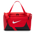 Nike Brasilia extra small 24L duffel bag in University Red, front view