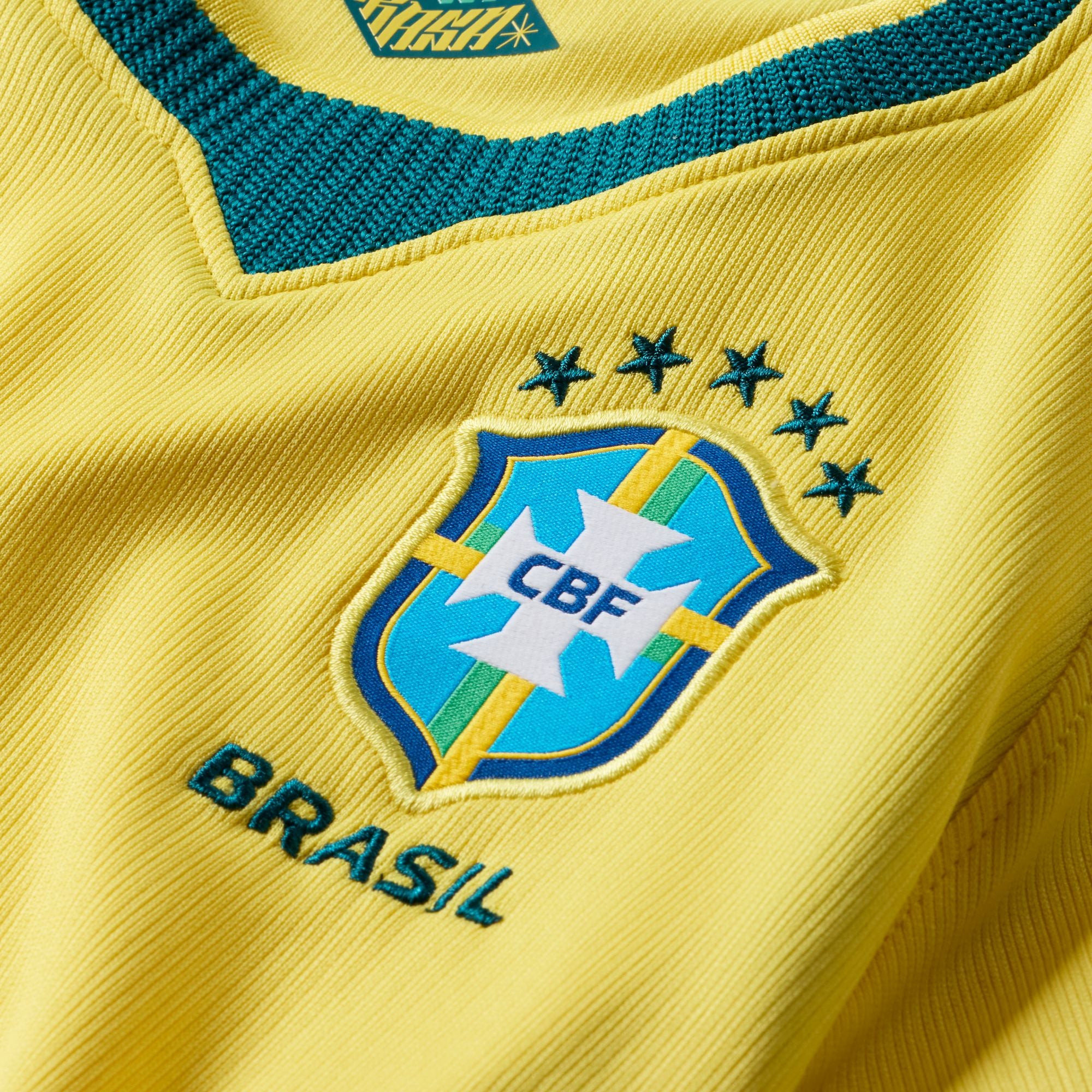 Nike Brazil 2026 Stadium Home Little Kids' Nike Dri-FIT Soccer Replica Jersey - IB4549-724-NIKE by Nike | Available at Niky's Sports
