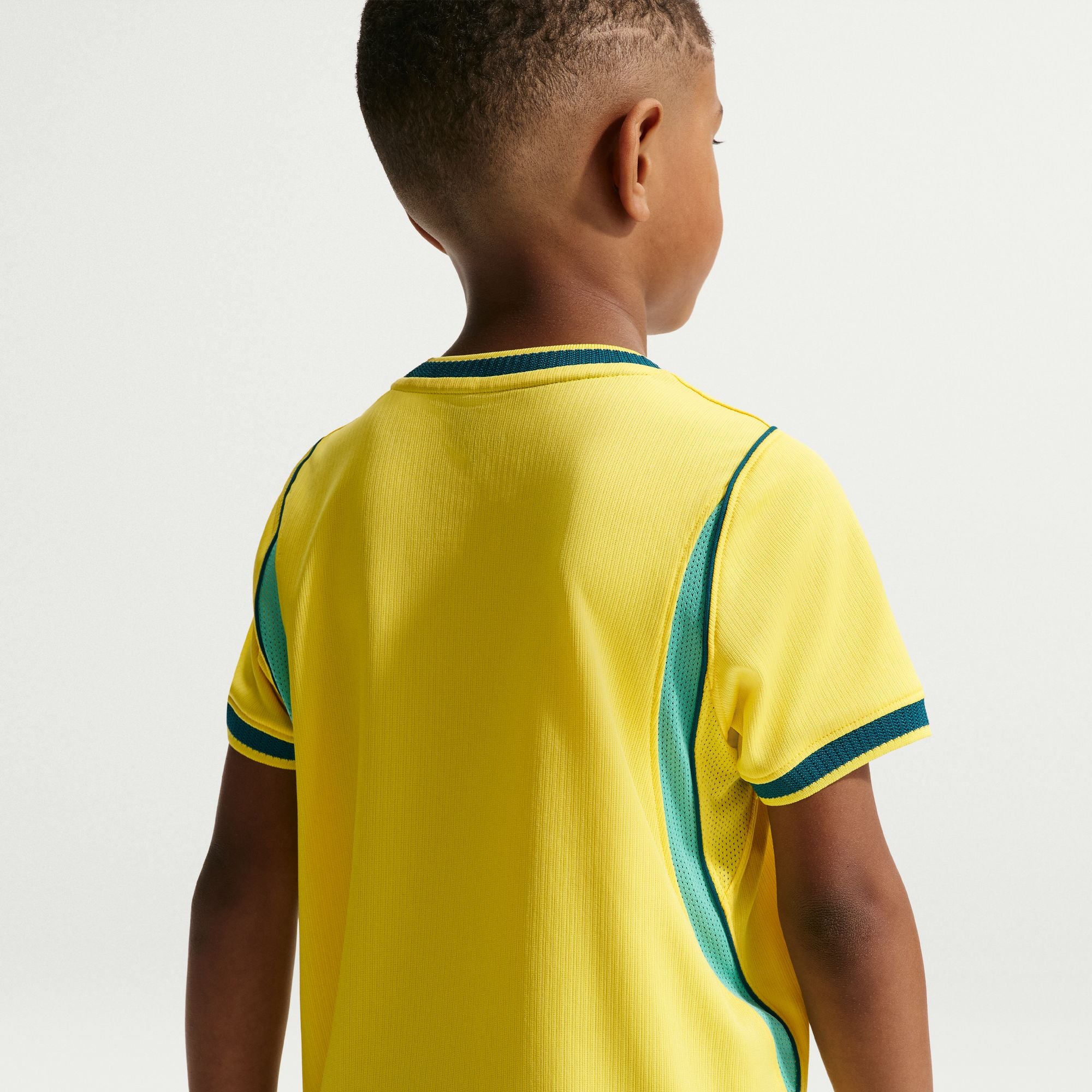 Nike Brazil 2026 Stadium Home Little Kids' Nike Dri-FIT Soccer Replica Jersey - IB4549-724-NIKE by Nike | Available at Niky's Sports