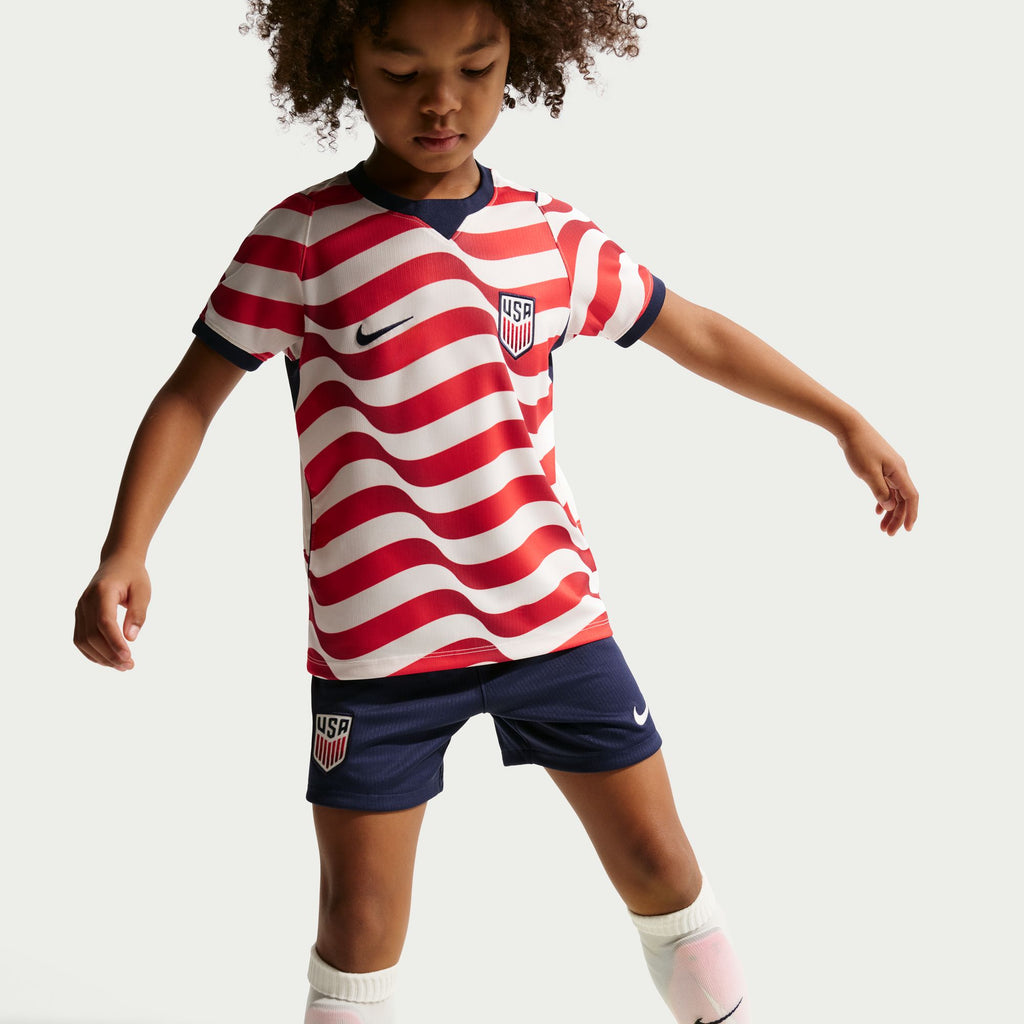 Nike USA 2026 Stadium Home Little Kids' Nike Soccer Replica 3-Piece Kit