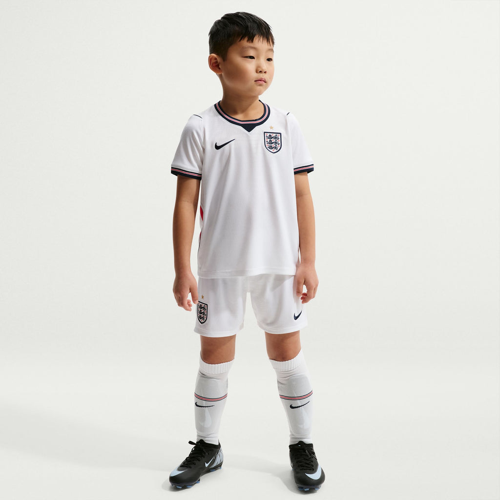 Nike England 2026 Stadium Home Little Kids' Nike Soccer Replica 3-Piece Kit - IB4553-100-NIKE by Nike | Available at Niky's Sports