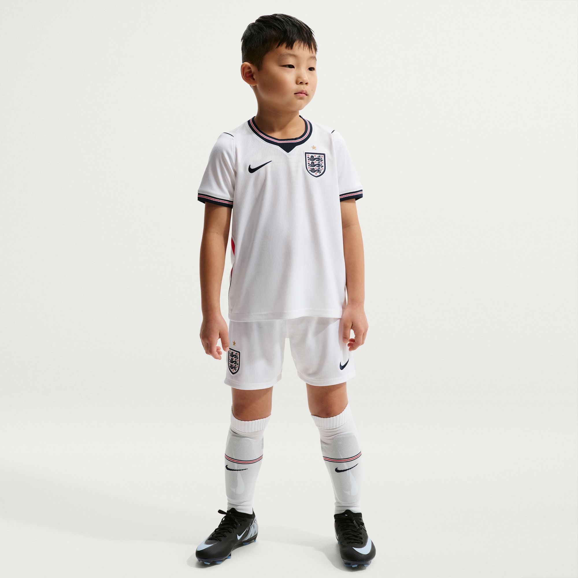 Nike England 2026 Stadium Home Little Kids' Nike Soccer Replica 3-Piece Kit - IB4553-100-NIKE by Nike | Available at Niky's Sports