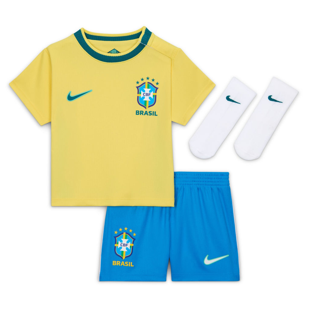 Nike Brazil 2026 Stadium Home Baby/Toddler Nike Soccer Replica 3-Piece Kit