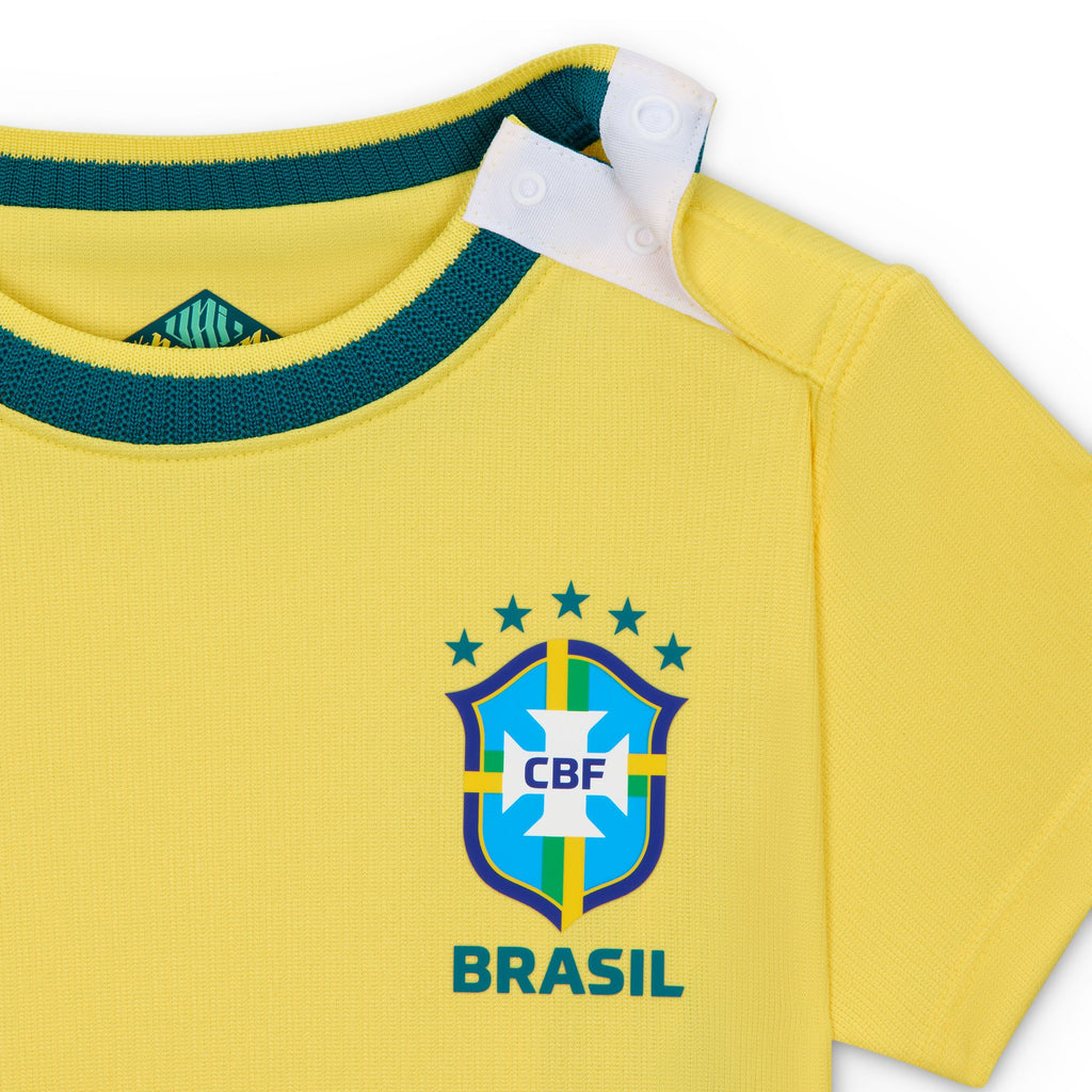Nike Brazil 2026 Stadium Home Baby/Toddler Nike Soccer Replica 3-Piece Kit