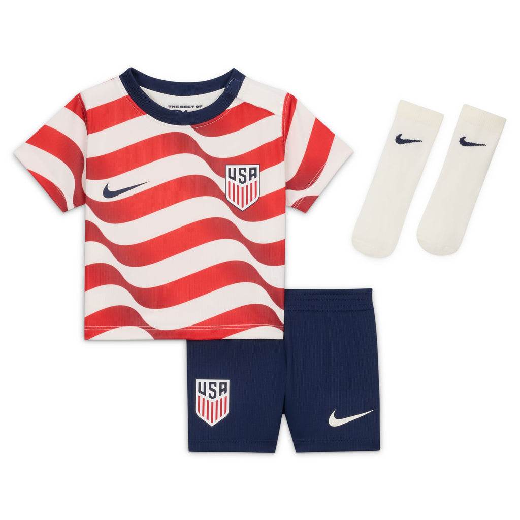 Nike USA 2026 Stadium Home Baby/Toddler Nike Soccer Replica 3-Piece Kit - IB4584-133-NIKE by Nike | Available at Niky's Sports