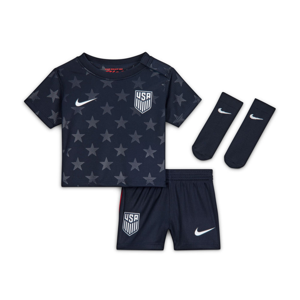 Nike USA 2026 Stadium Away Little Kids' Soccer Replica 3-Piece Kit - IB4592-475-NIKE by Nike | Available at Niky's Sports