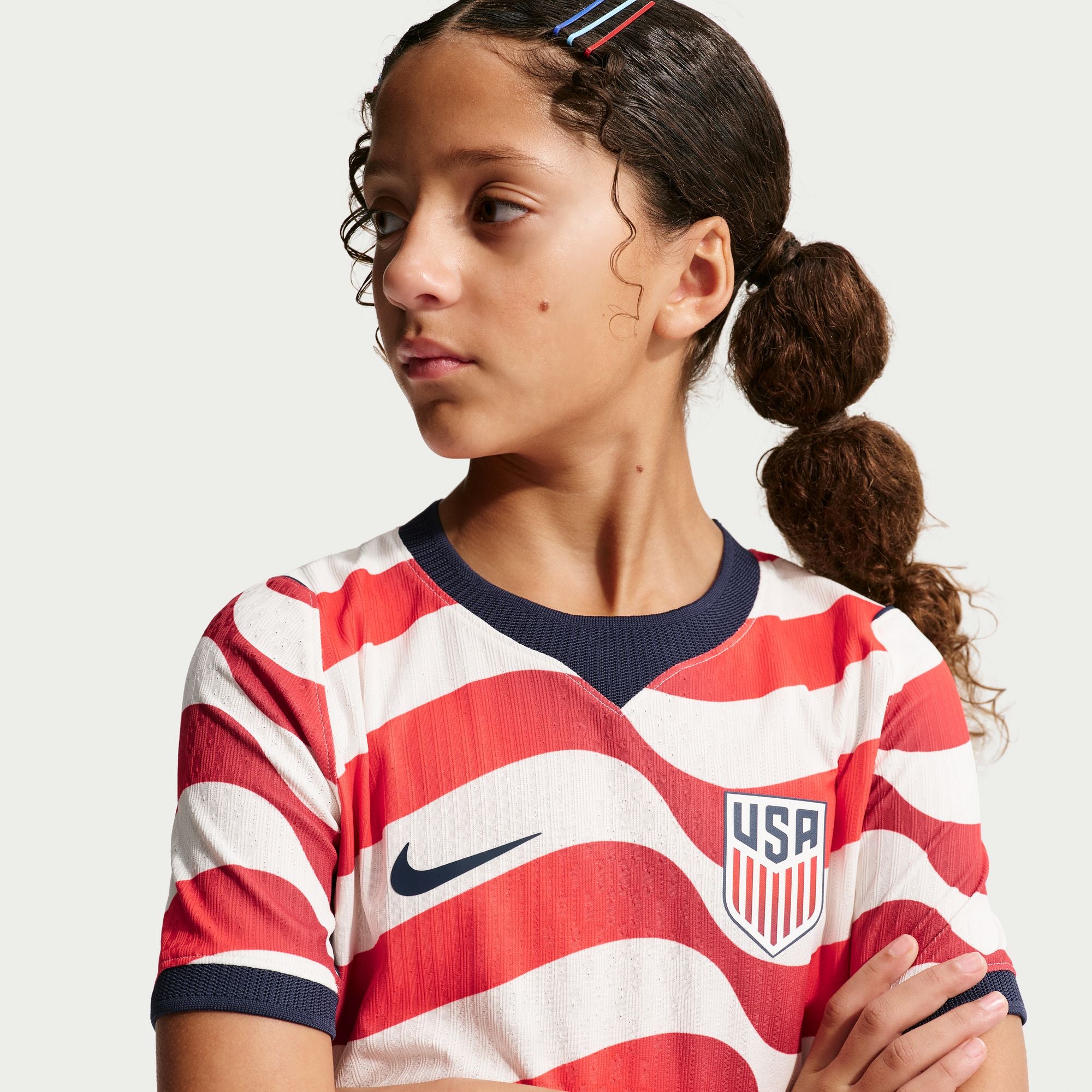 Nike USA 2026/27 Match Home Big Kids' Nike Aero-FIT Soccer Authentic Jersey - IB5061-133-NIKE by Nike | Available at Niky's Sports