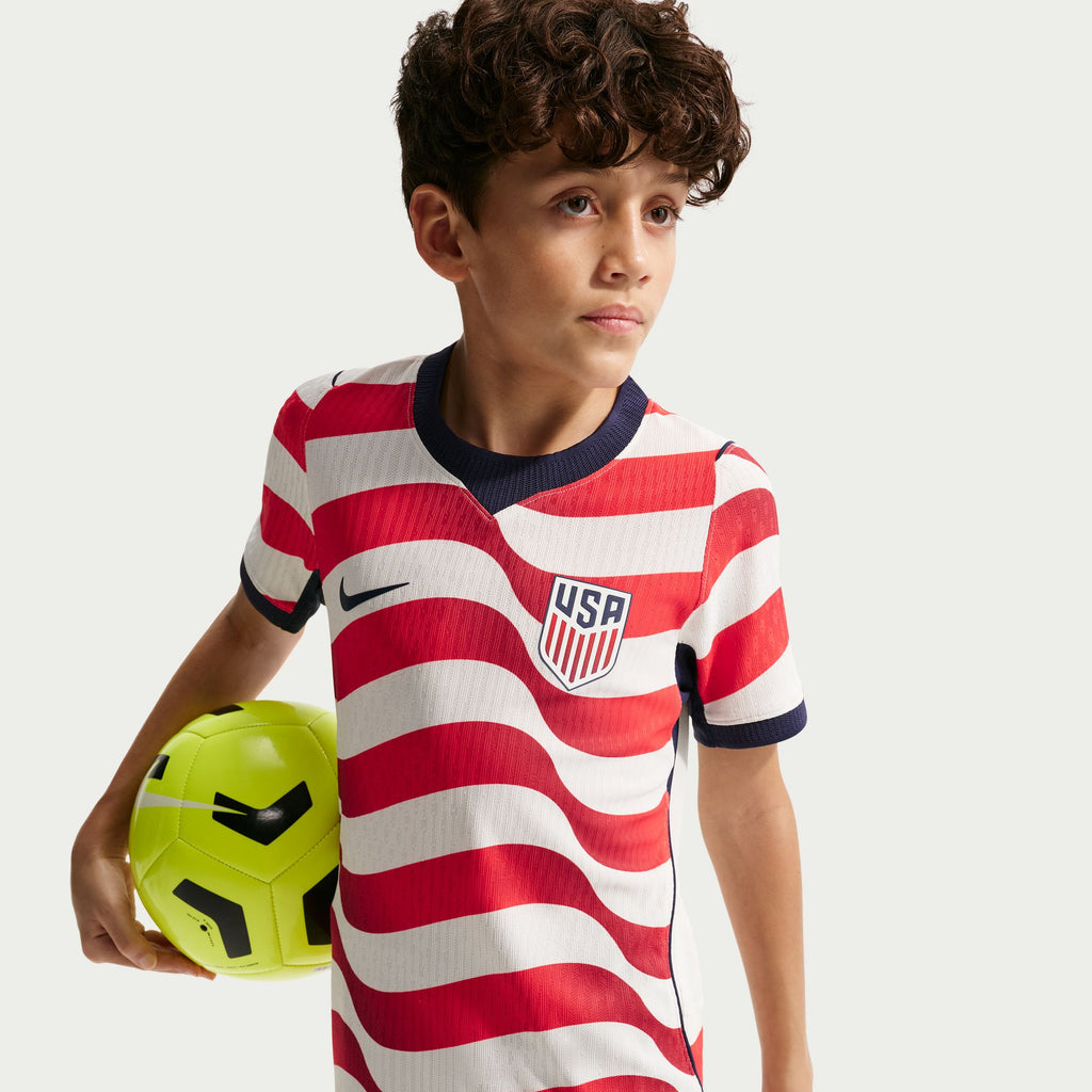 Nike USA 2026/27 Match Home Big Kids' Nike Aero-FIT Soccer Authentic Jersey - IB5061-133-NIKE by Nike | Available at Niky's Sports