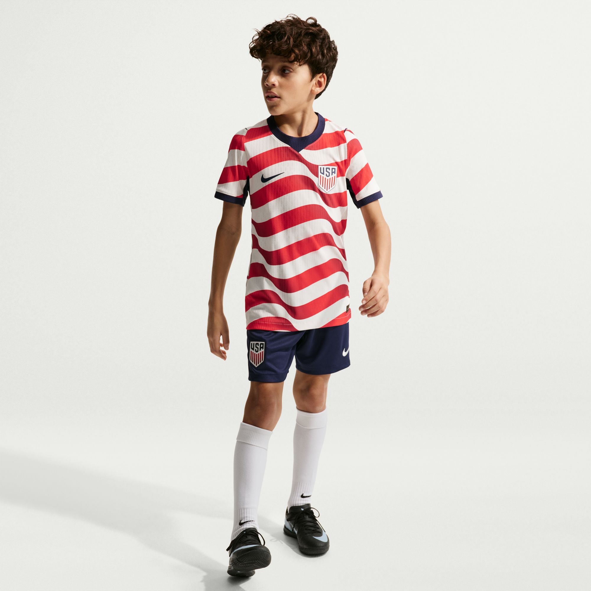 Nike USA 2026/27 Match Home Big Kids' Nike Aero-FIT Soccer Authentic Jersey - IB5061-133-NIKE by Nike | Available at Niky's Sports