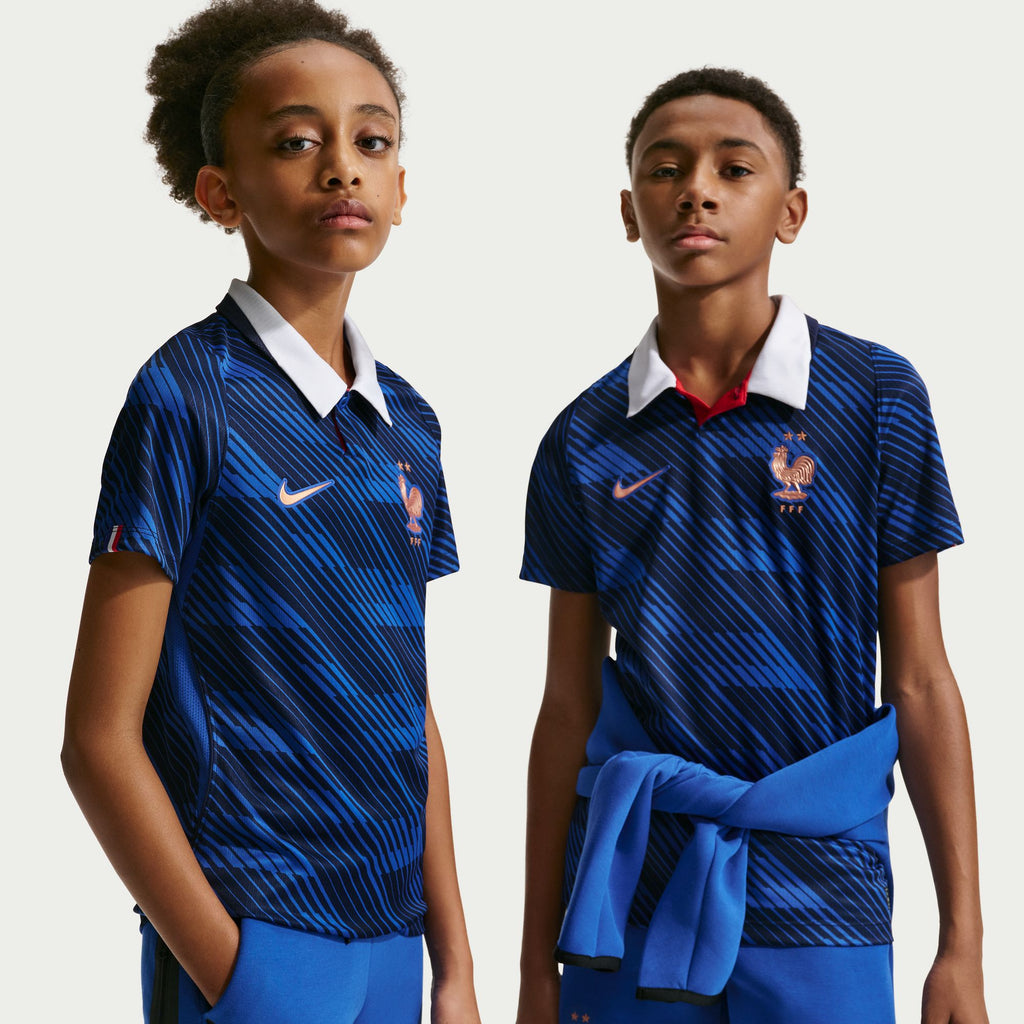Nike France 2026 Stadium Home Big Kids' Dri-FIT Soccer Stadium Jersey - IB5129-480-NIKE by Nike | Available at Niky's Sports